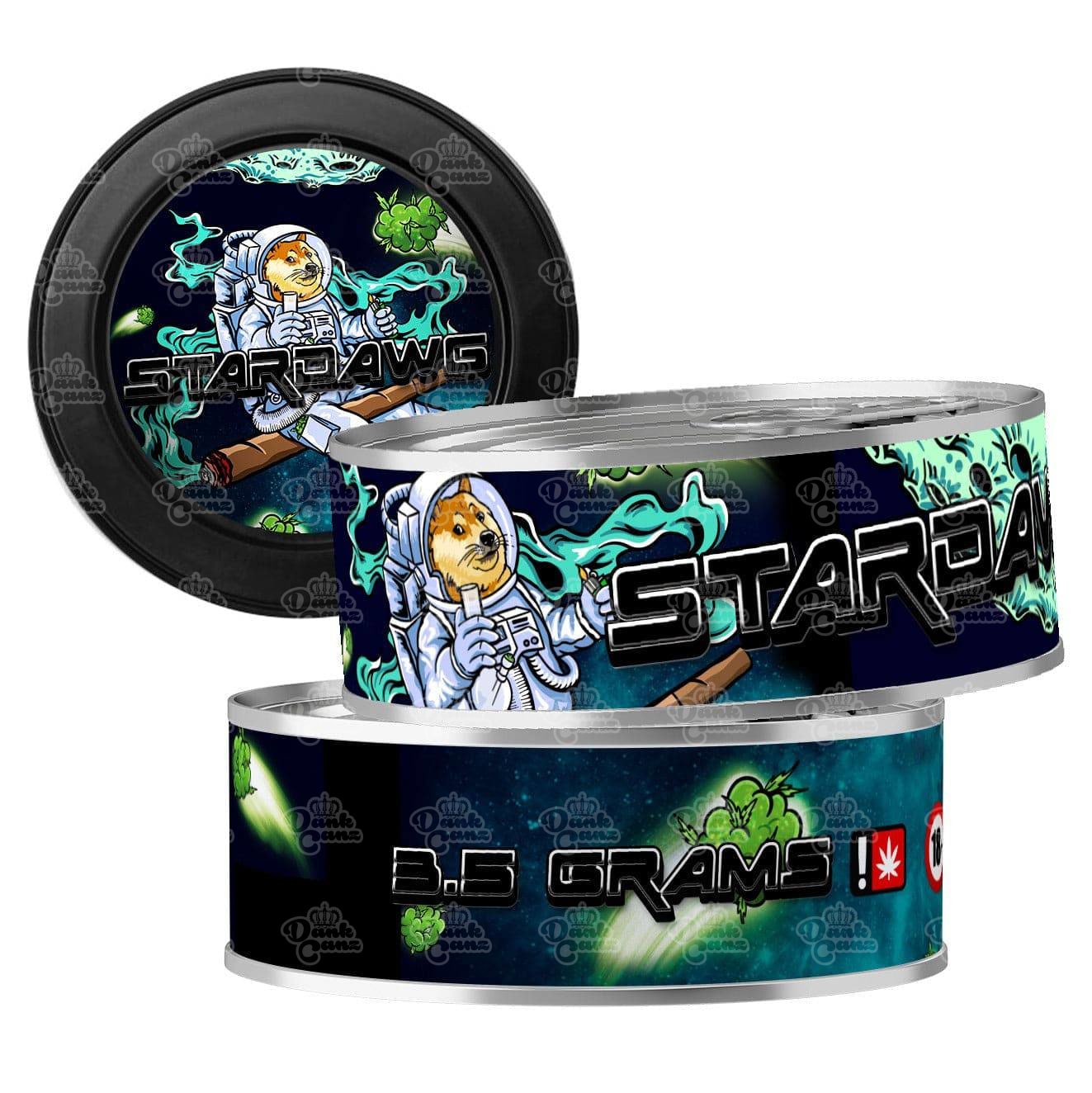 Stardawg 3.5g Self Seal Tins - DC Packaging Custom Cannabis Packaging