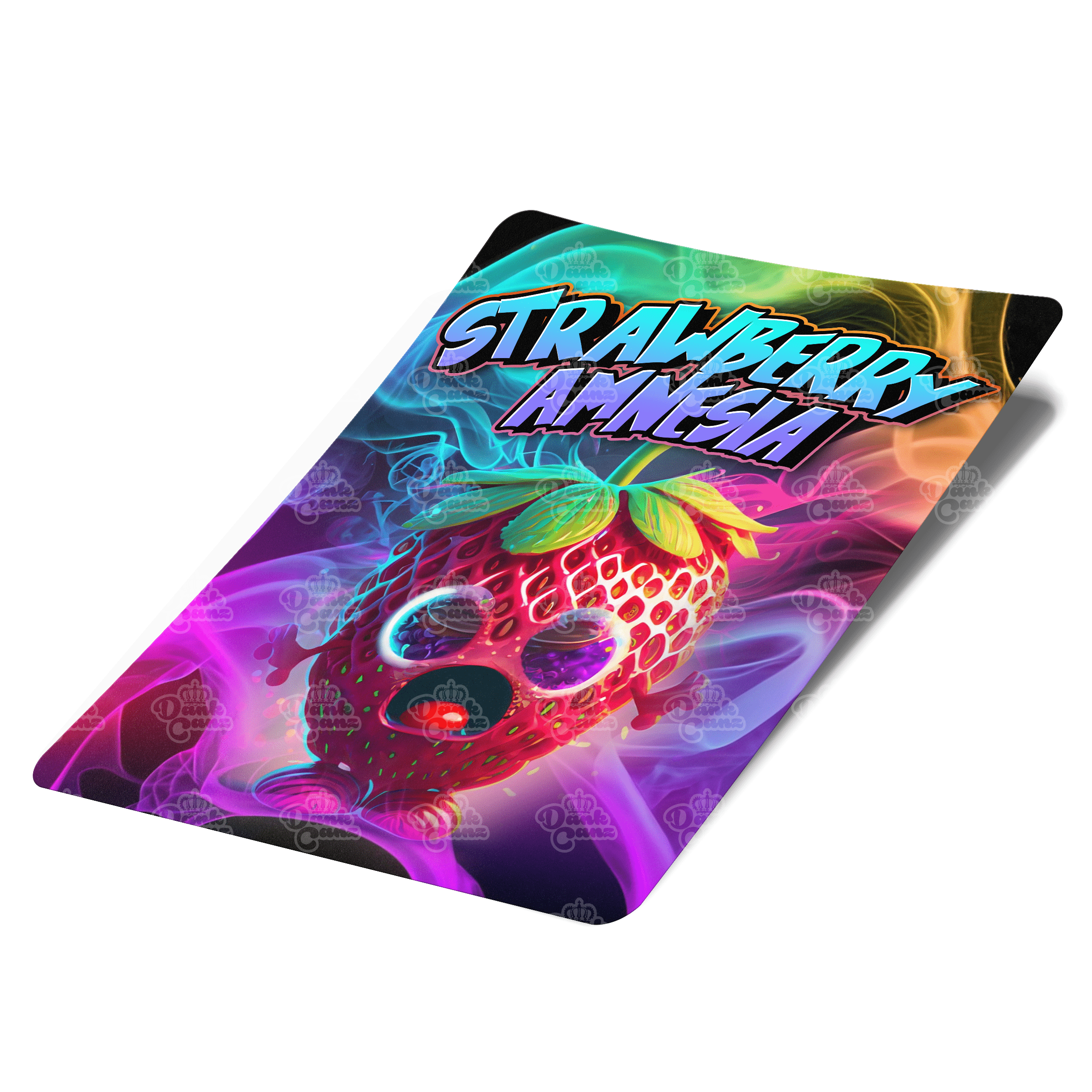 Strawberry Amnesia Mylar Bag Labels - Labels only - DC Packaging Custom Cannabis Packaging