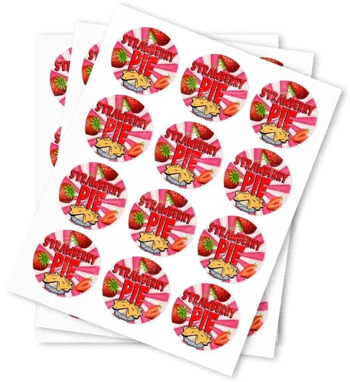 Strawberry Pie Stickers - DC Packaging Custom Cannabis Packaging