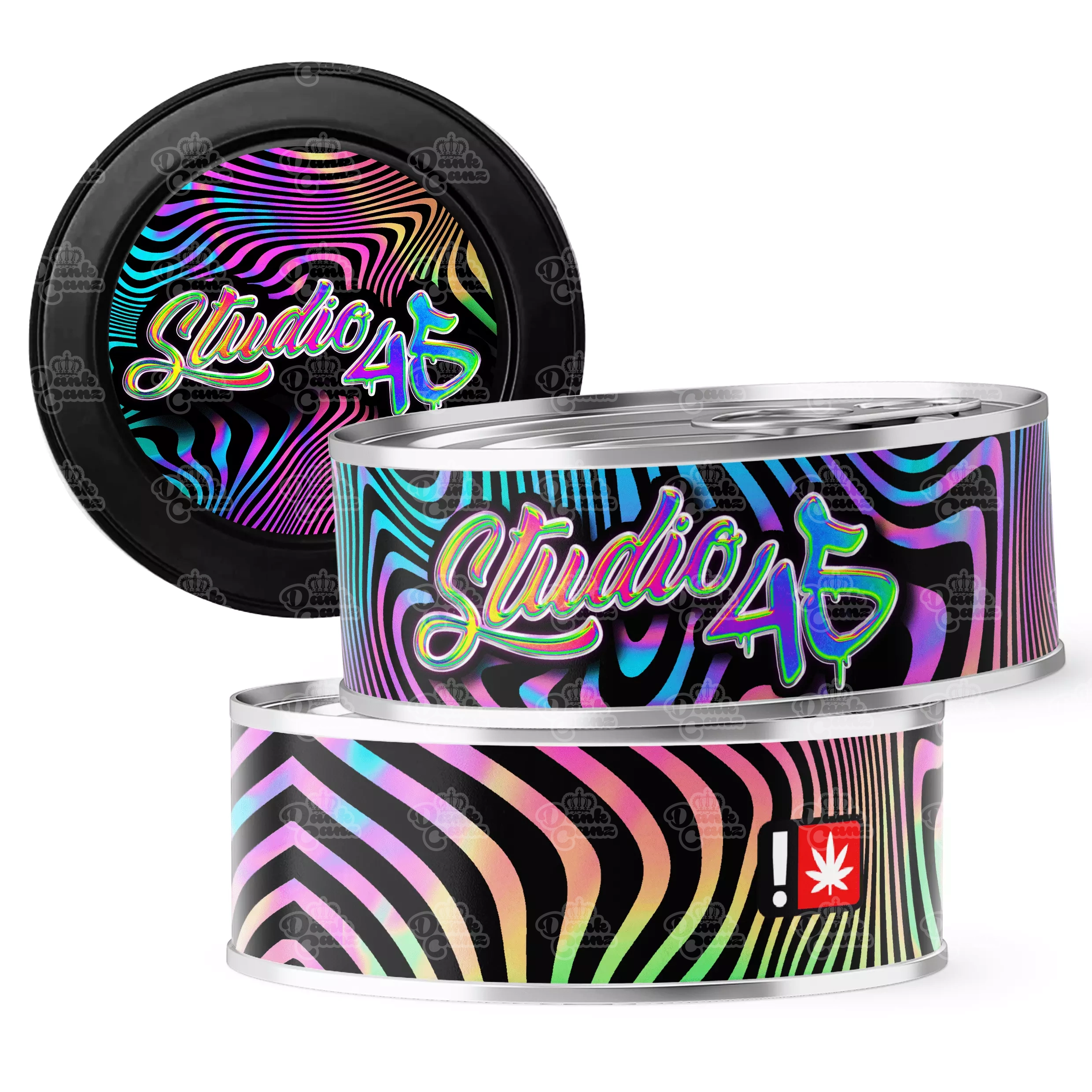 Studio 45 3.5g Self Seal Tins - DC Packaging Custom Cannabis Packaging