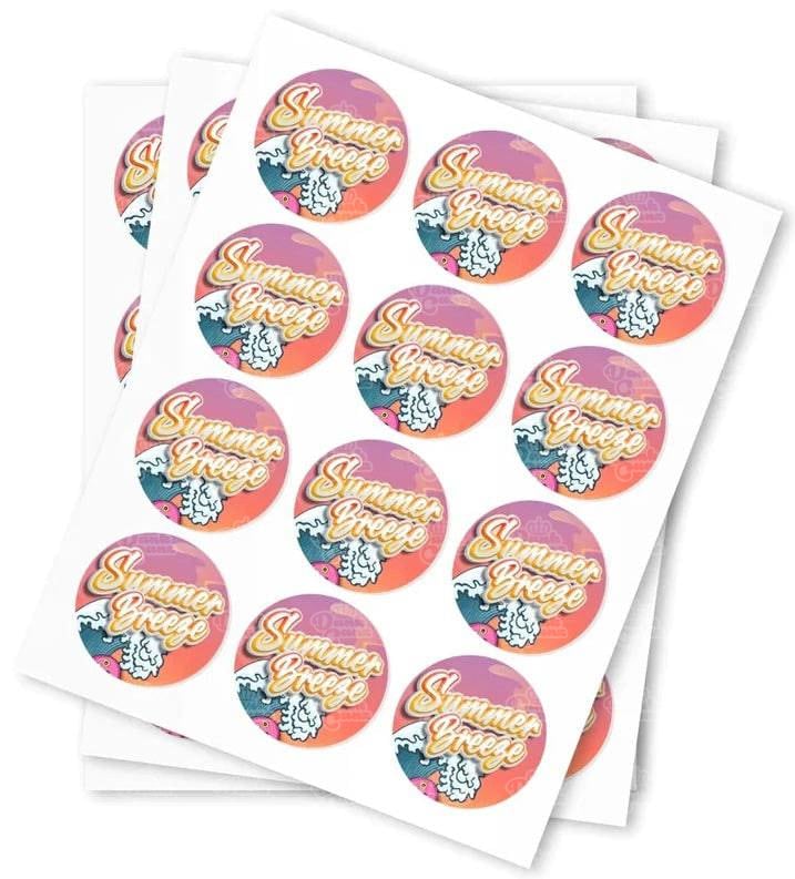 Summer Breeze Stickers - DC Packaging Custom Cannabis Packaging