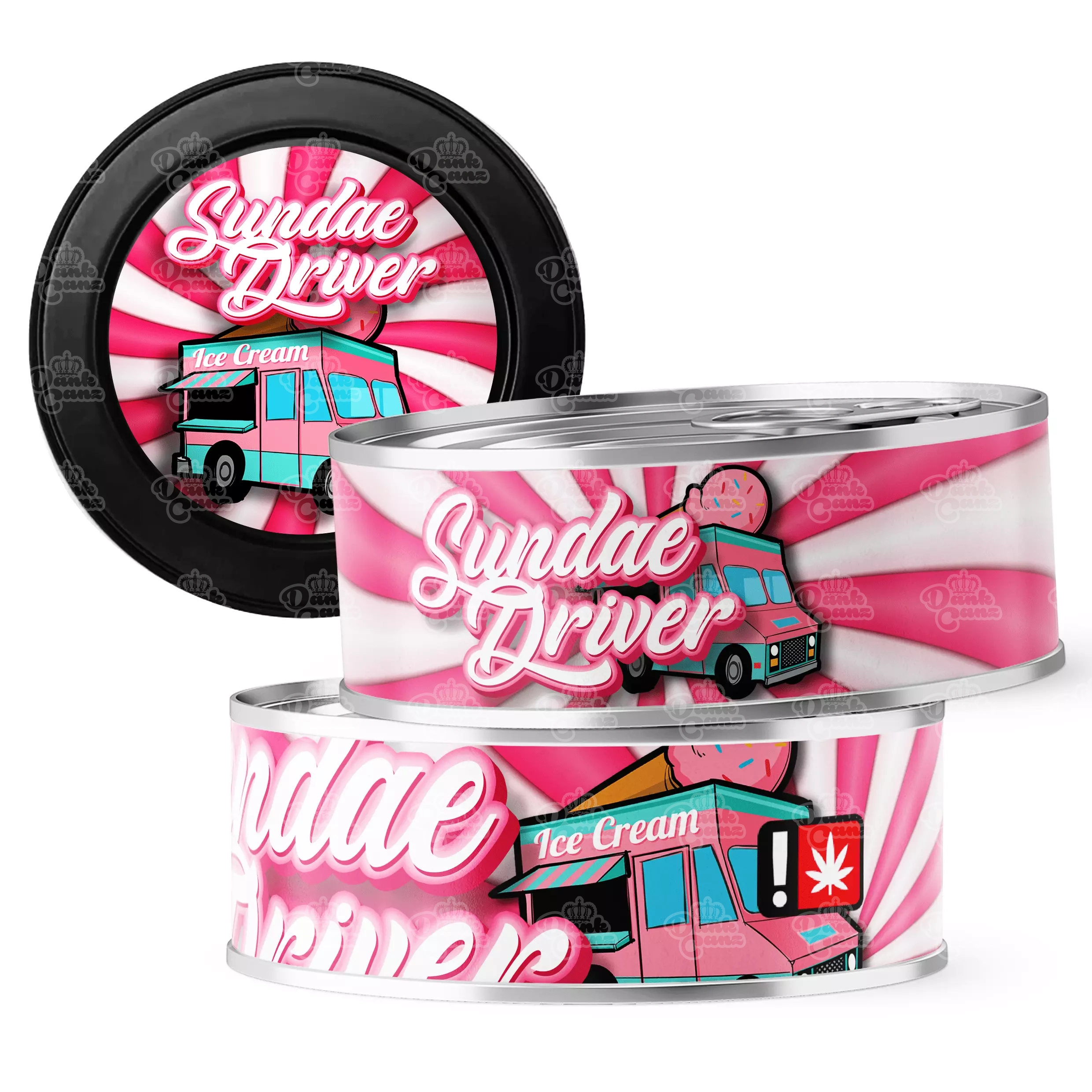 Sundae Driver 3.5g Self Seal Tins - DC Packaging Custom Cannabis Packaging