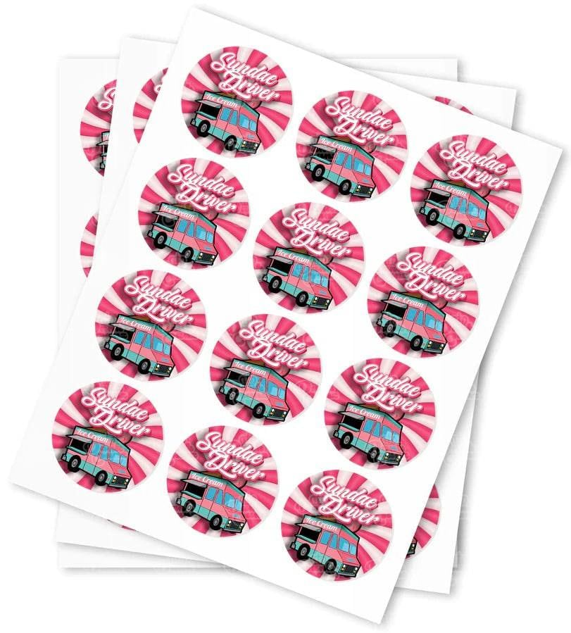 Sundae Driver Strain Stickers - DC Packaging Custom Cannabis Packaging