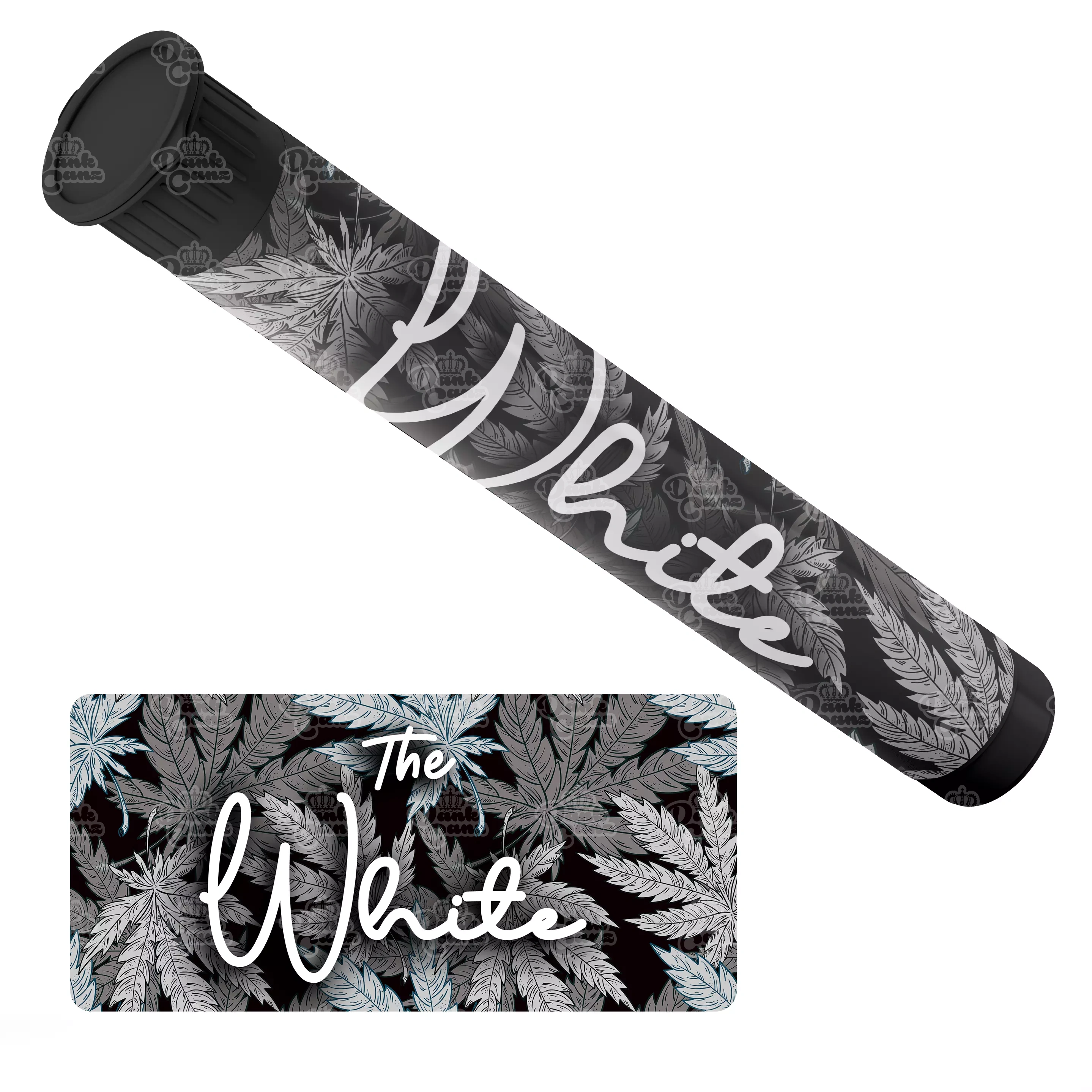 The White Pre Roll Tubes - Labelled - DC Packaging Custom Cannabis Packaging