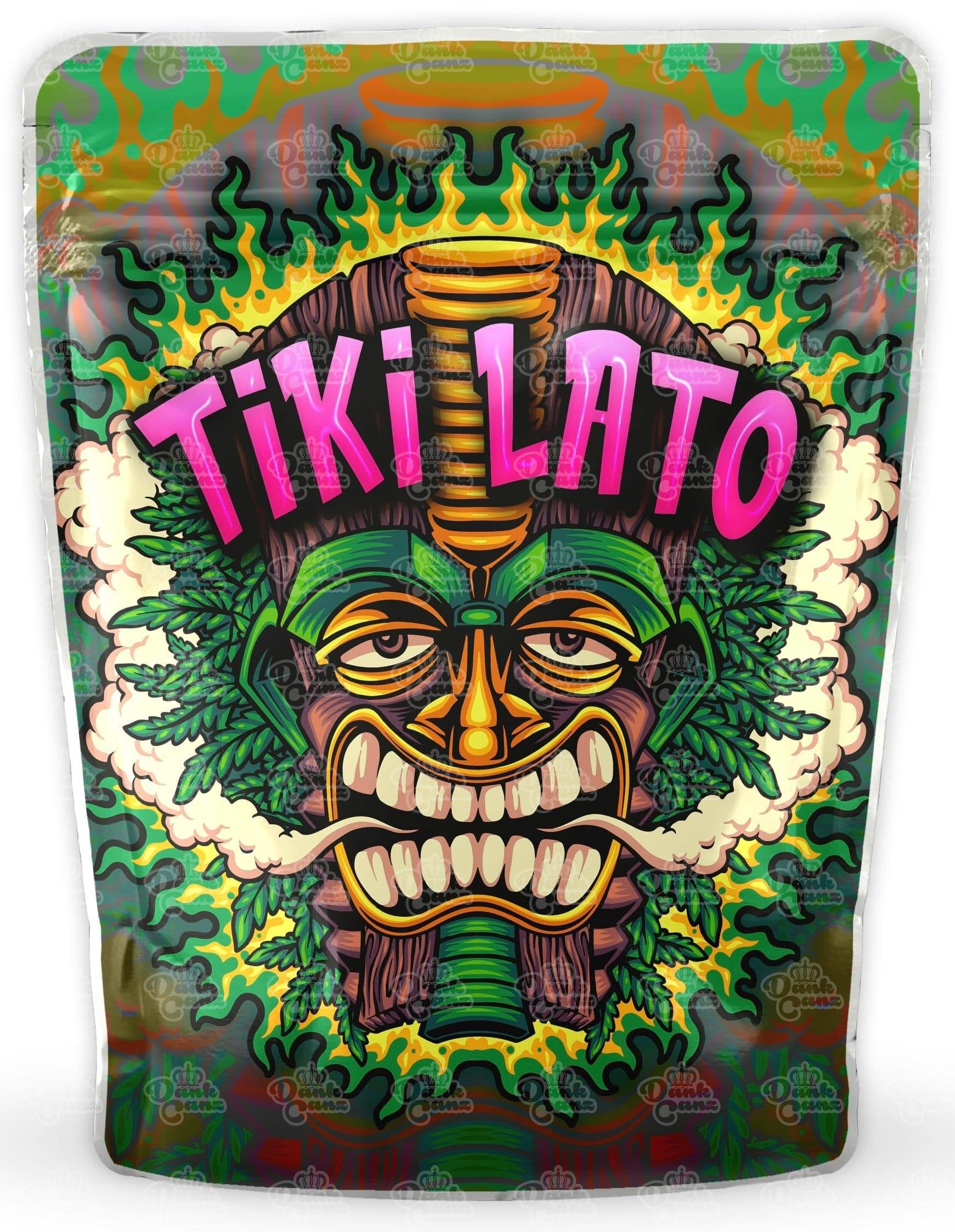 Tiki Lato Mylar Bags - DC Packaging Custom Cannabis Packaging