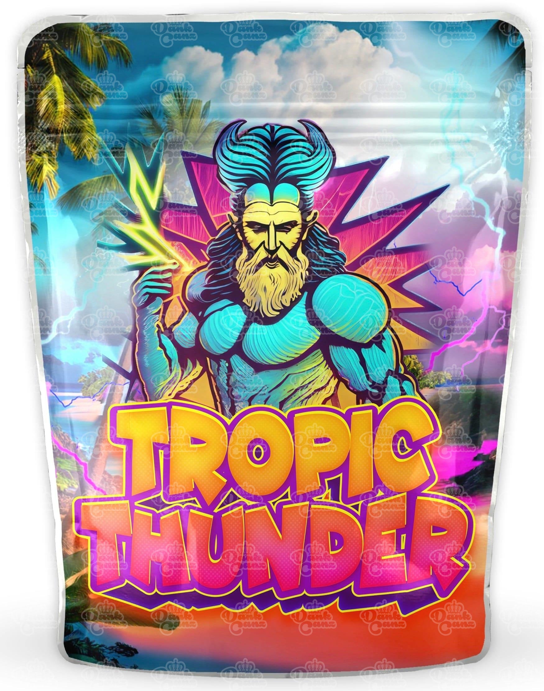 Tropic Thunder Mylar Bags - DC Packaging Custom Cannabis Packaging