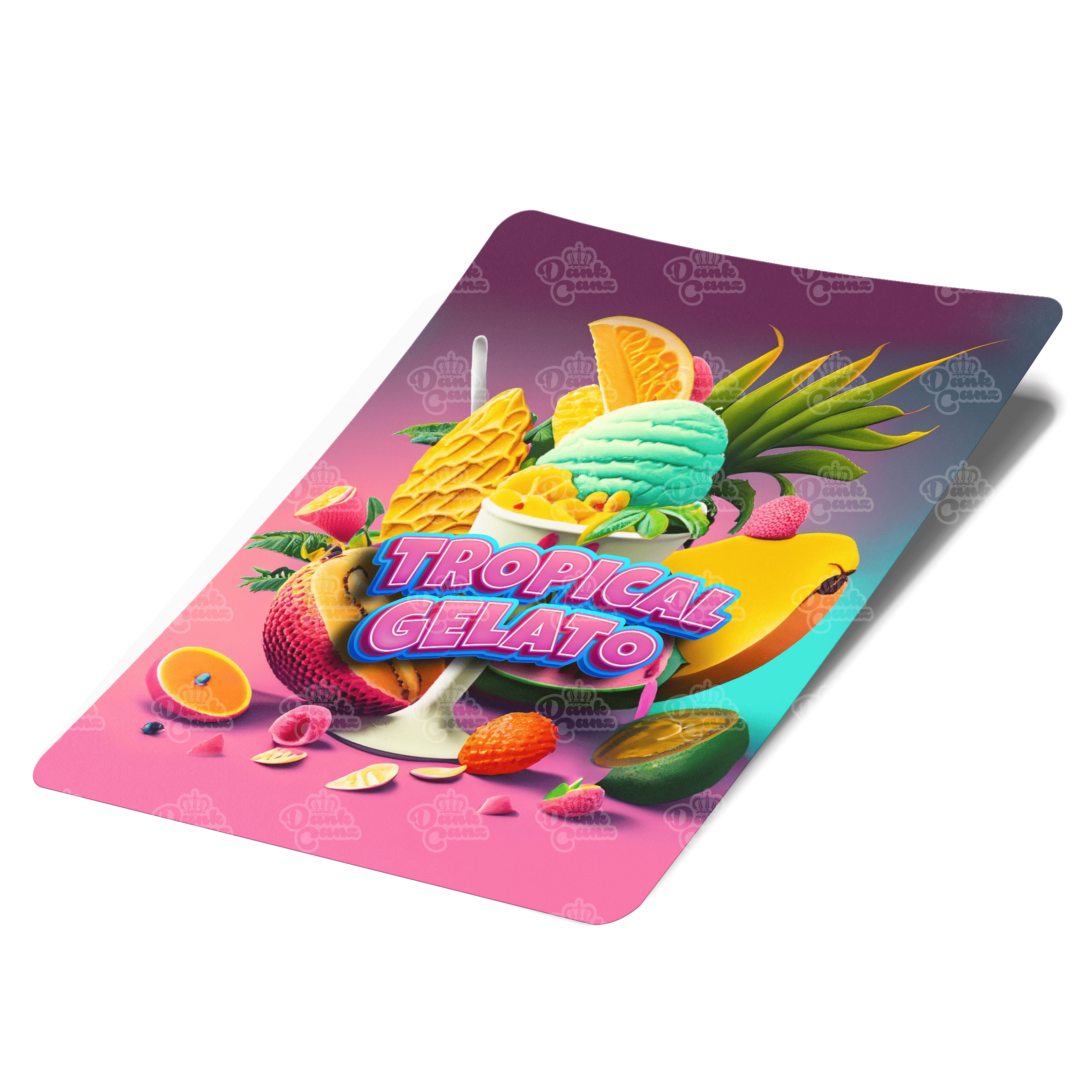 Tropical Gelato Mylar Bag Labels - Labels only - DC Packaging Custom Cannabis Packaging