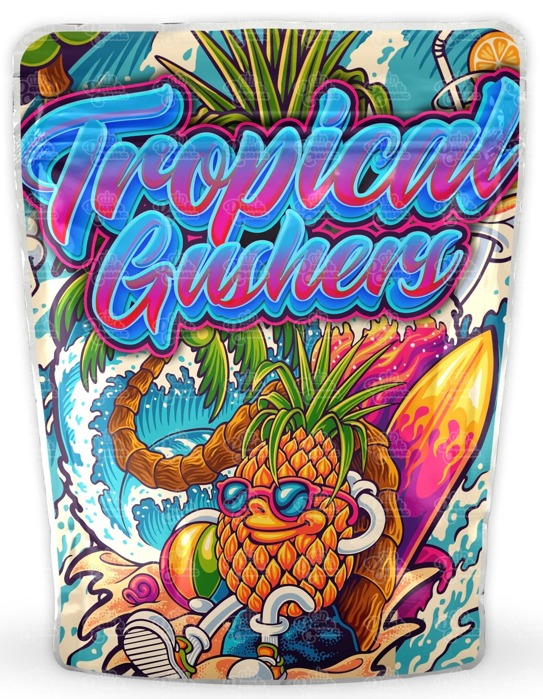 Tropical Gushers Mylar Bags - DC Packaging Custom Cannabis Packaging