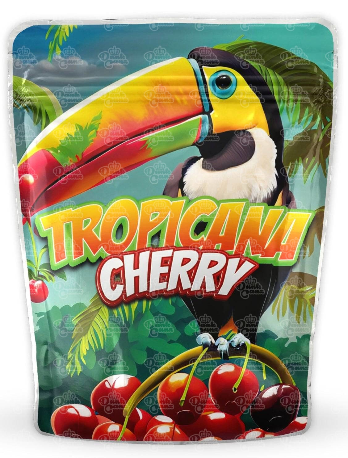 Tropicana Cherry Mylar Bags - DC Packaging Custom Cannabis Packaging