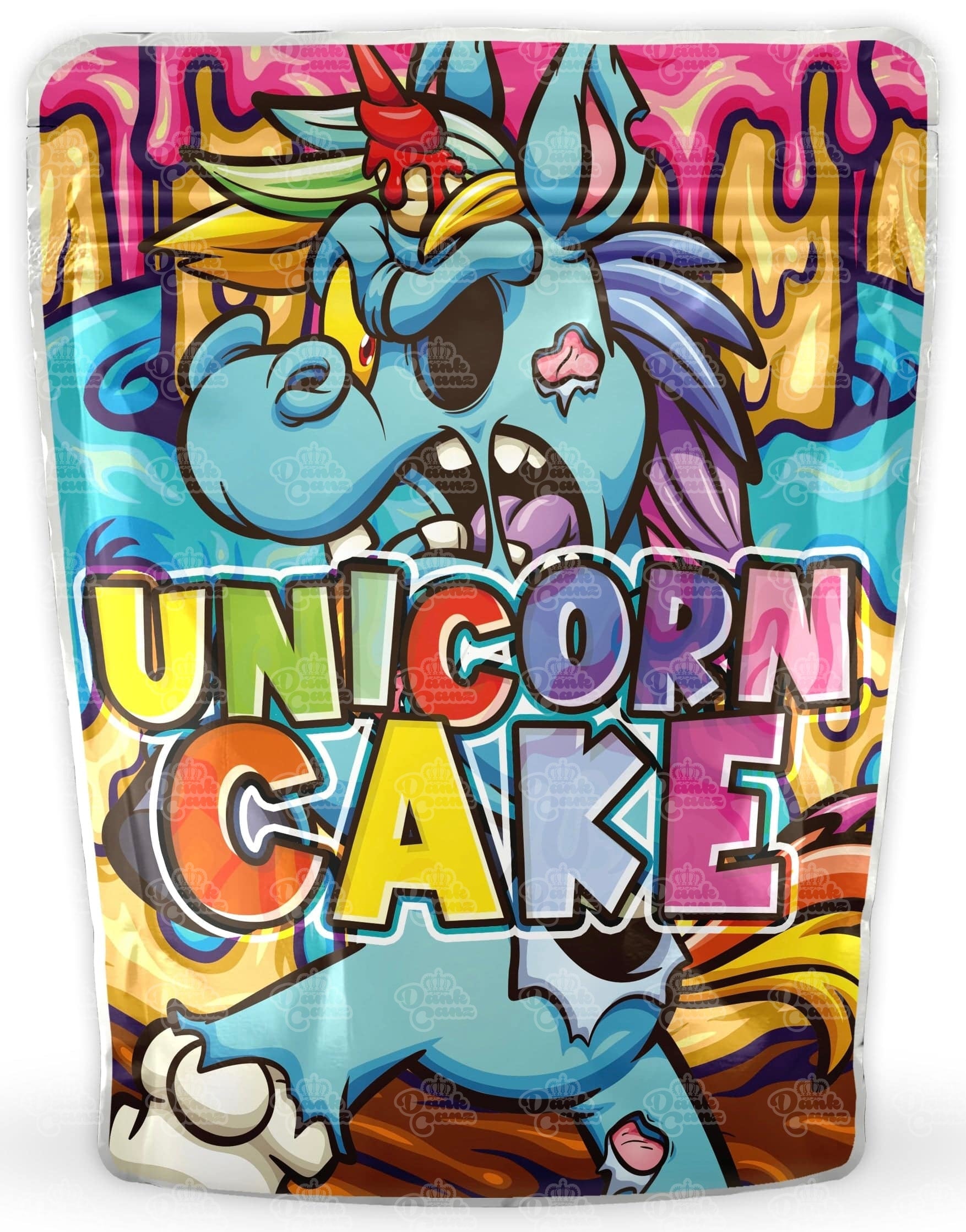Unicorn Cake Mylar Bags - DC Packaging Custom Cannabis Packaging