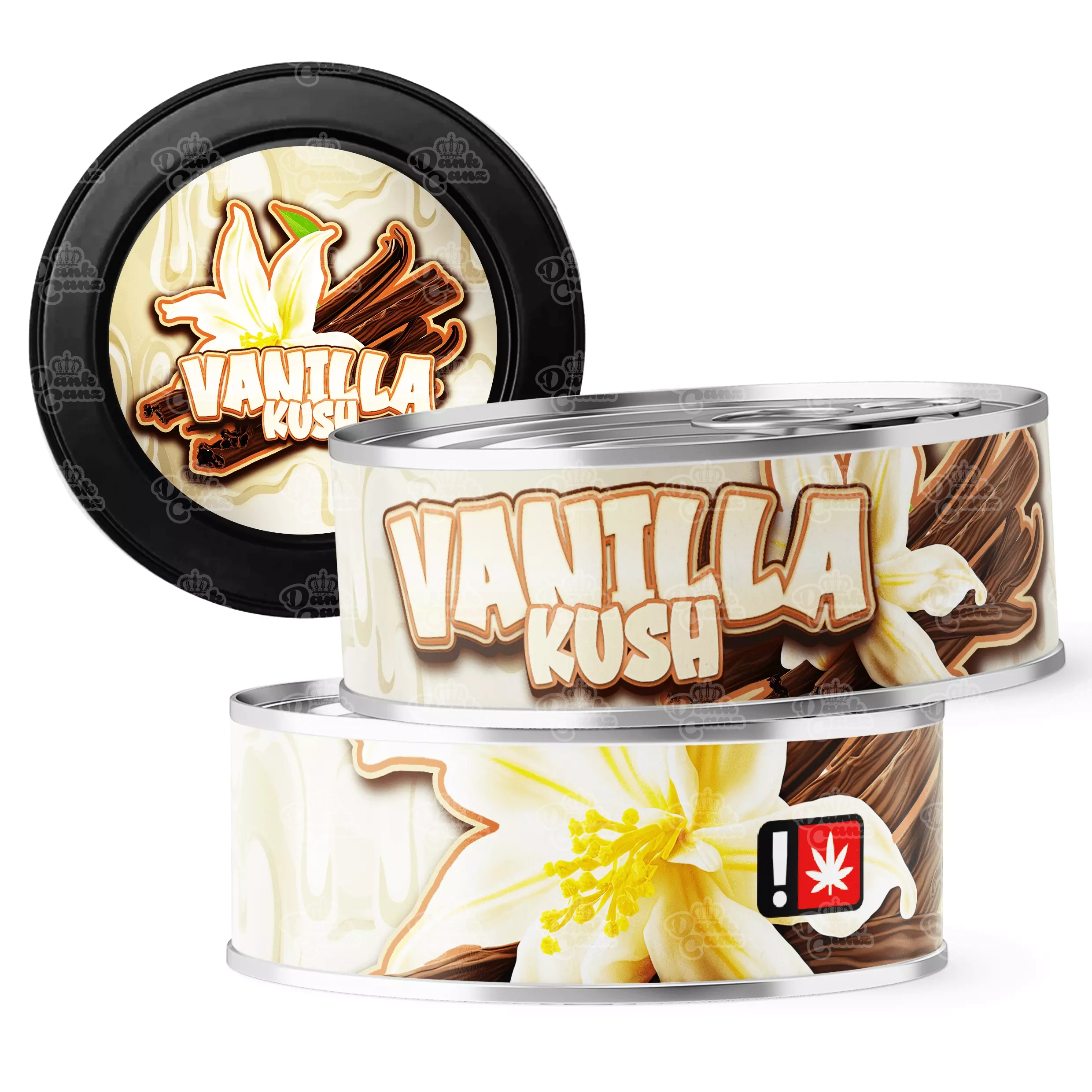 Vanilla Kush 3.5g Self Seal Tins - DC Packaging Custom Cannabis Packaging