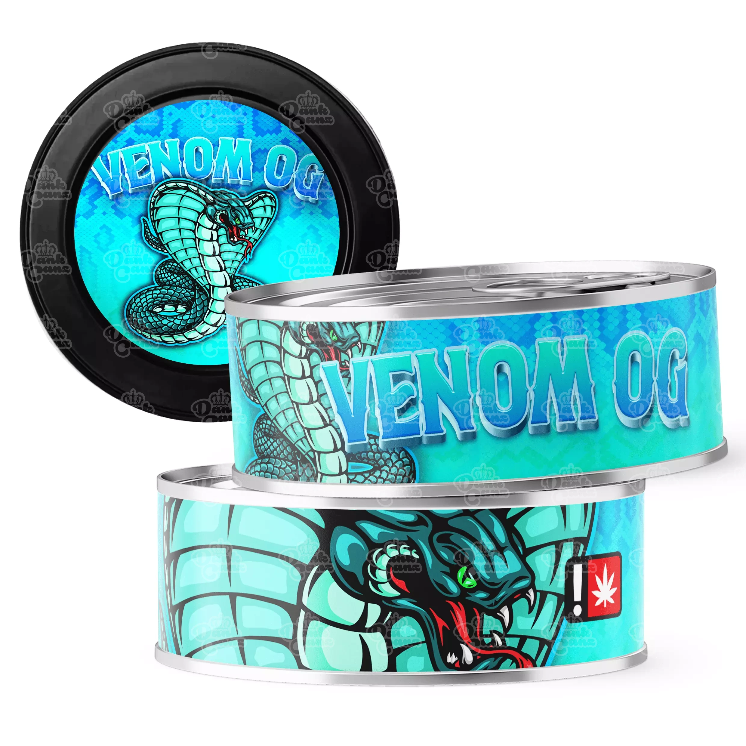 Venom OG 3.5g Self Seal Tins - DC Packaging Custom Cannabis Packaging