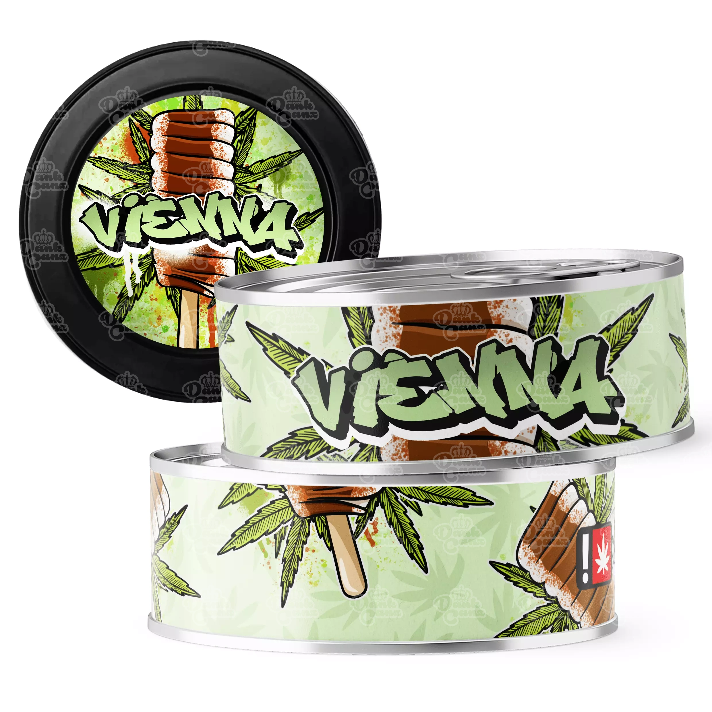 Vienna 3.5g Self Seal Tins - DC Packaging Custom Cannabis Packaging
