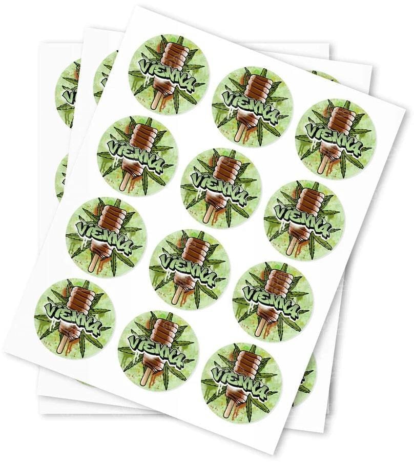 Vienna Strain Stickers - DC Packaging Custom Cannabis Packaging