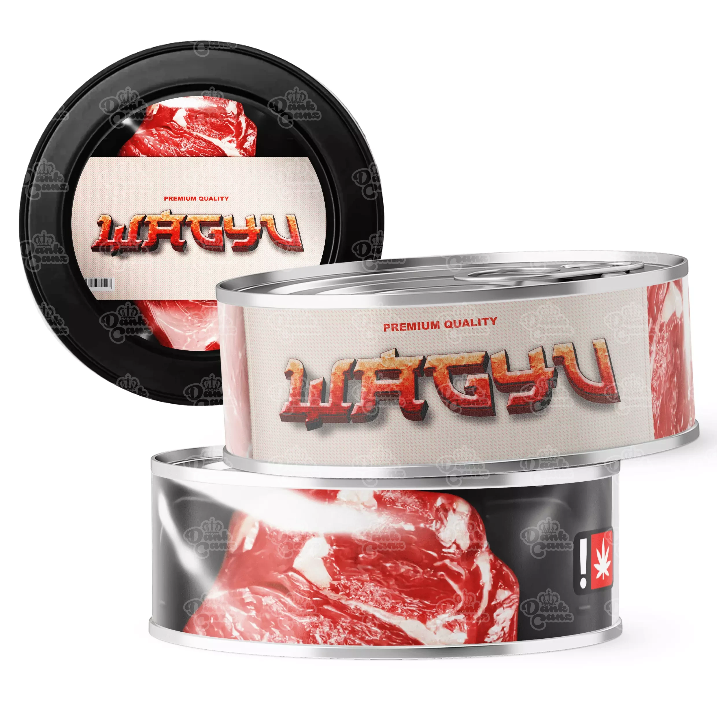 Wagyu 3.5g Self Seal Tins - DC Packaging Custom Cannabis Packaging