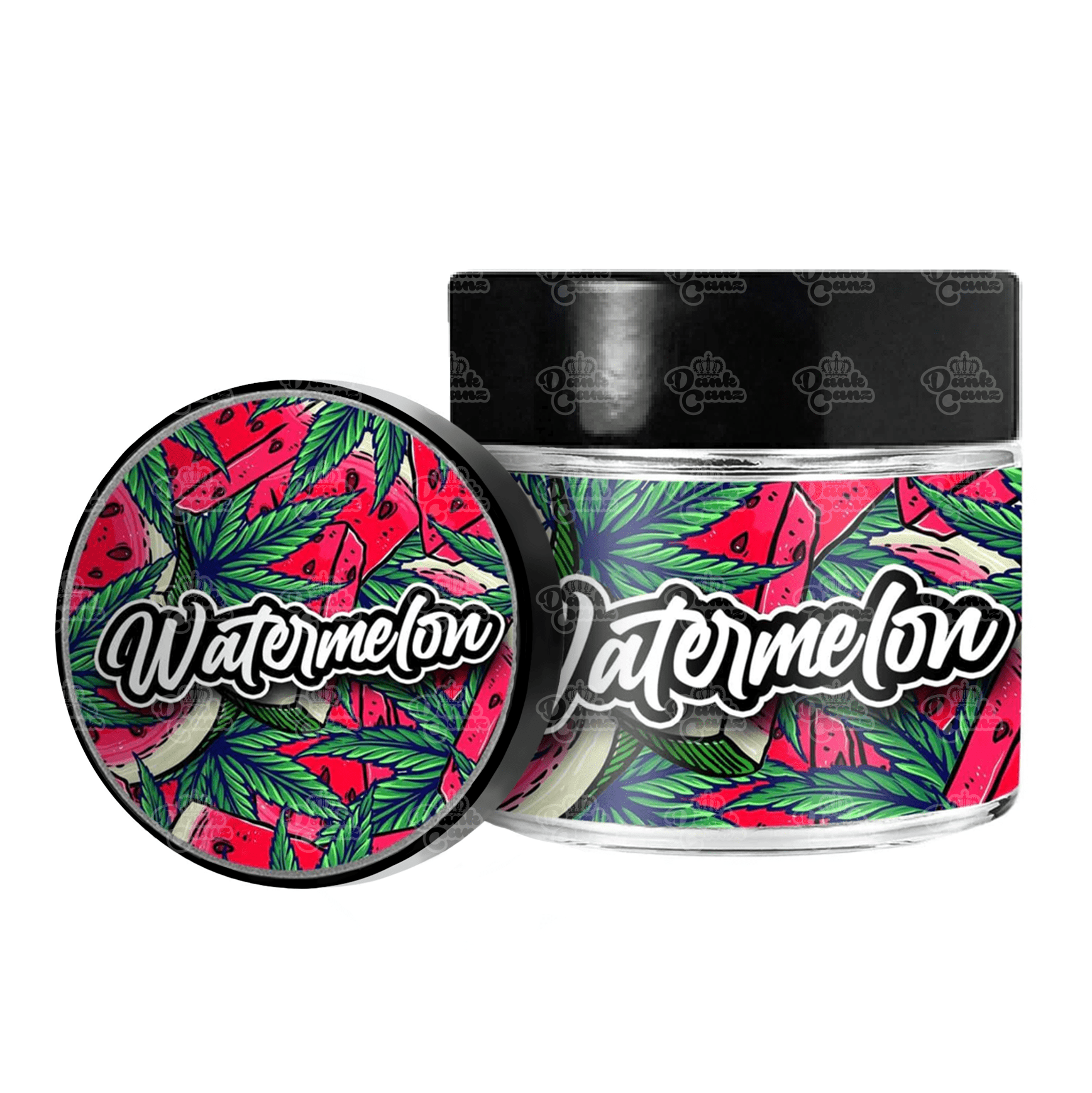 Watermelon 3.5g/60ml Glass Jars - Labelled - DC Packaging Custom Cannabis Packaging