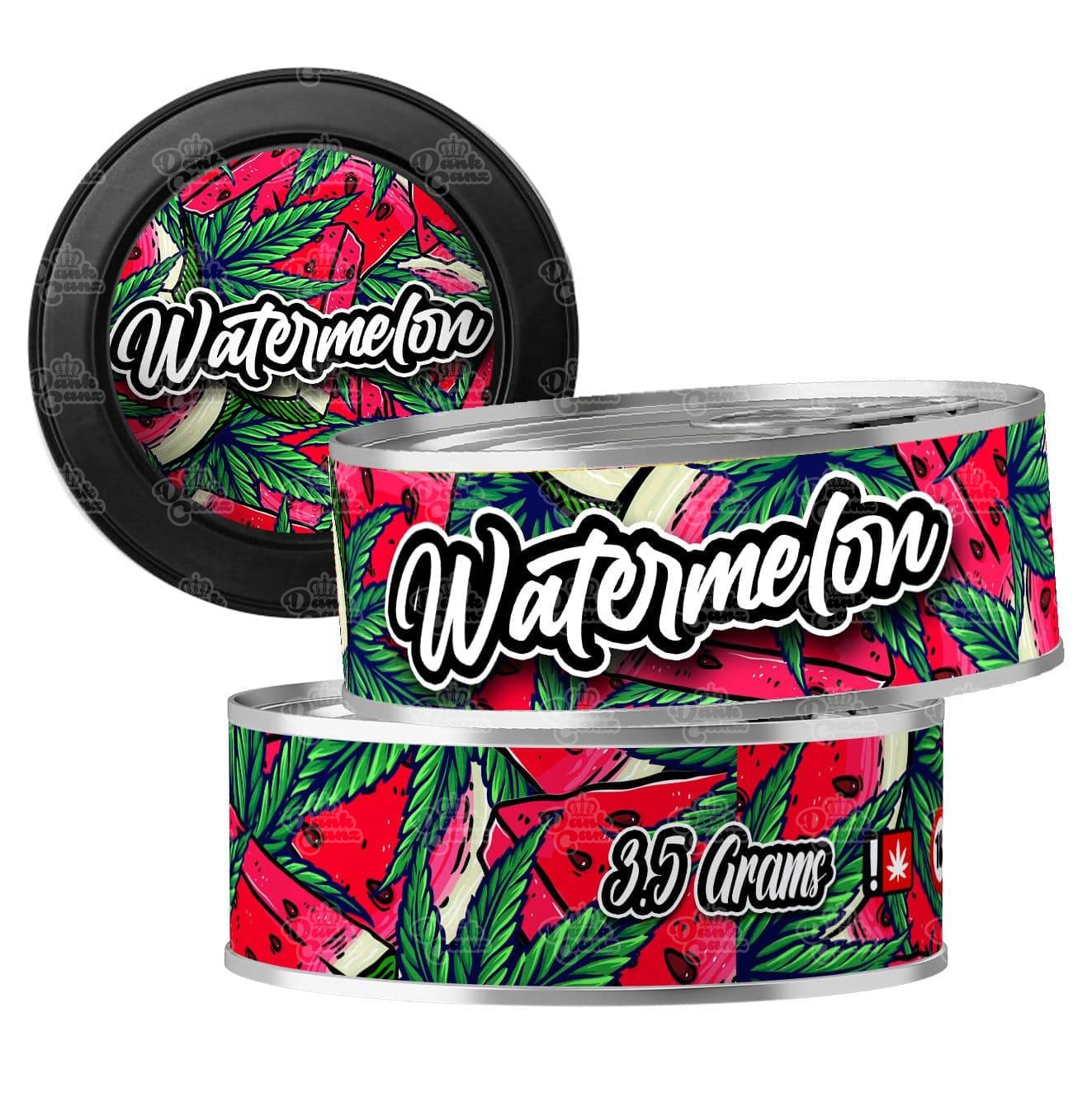 Watermelon 3.5g Self Seal Tins - DC Packaging Custom Cannabis Packaging