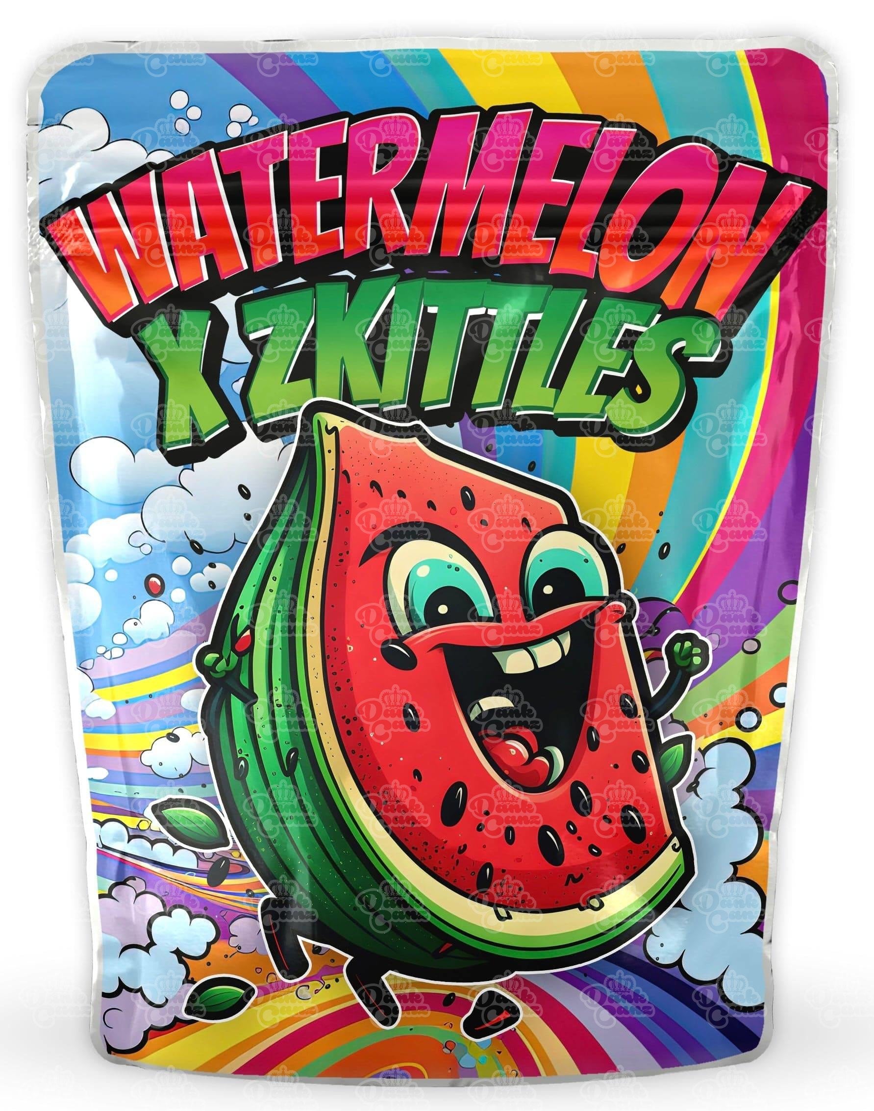 Watermelon Zkittles Mylar Bags - DC Packaging Custom Cannabis Packaging