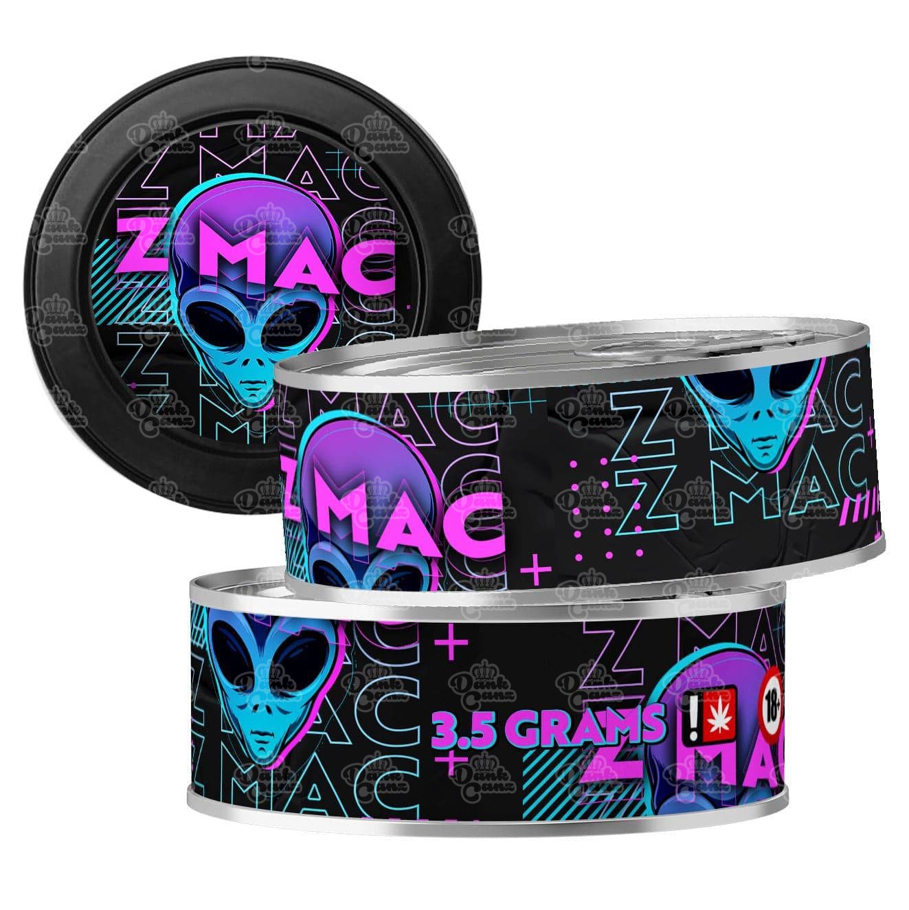 Z Mac 3.5g Self Seal Tins - DC Packaging Custom Cannabis Packaging