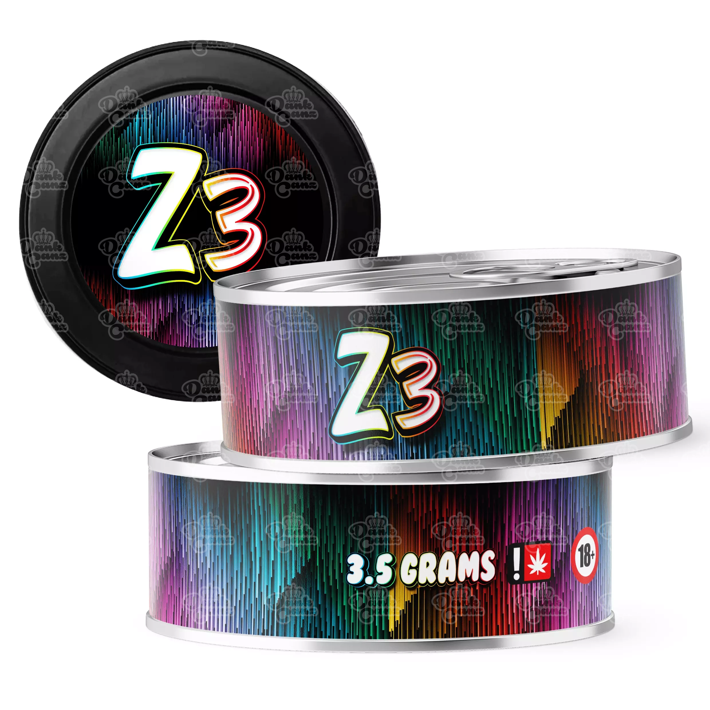 Z3 3.5g Self Seal Tins - DC Packaging Custom Cannabis Packaging