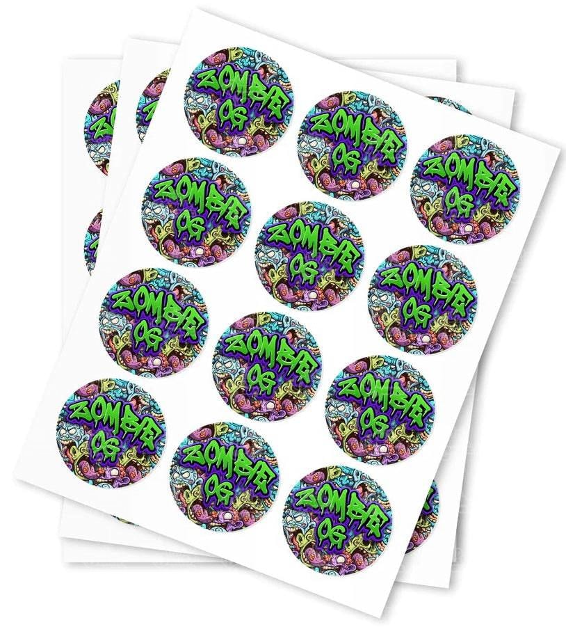 Zombie OG Strain Stickers - DC Packaging Custom Cannabis Packaging