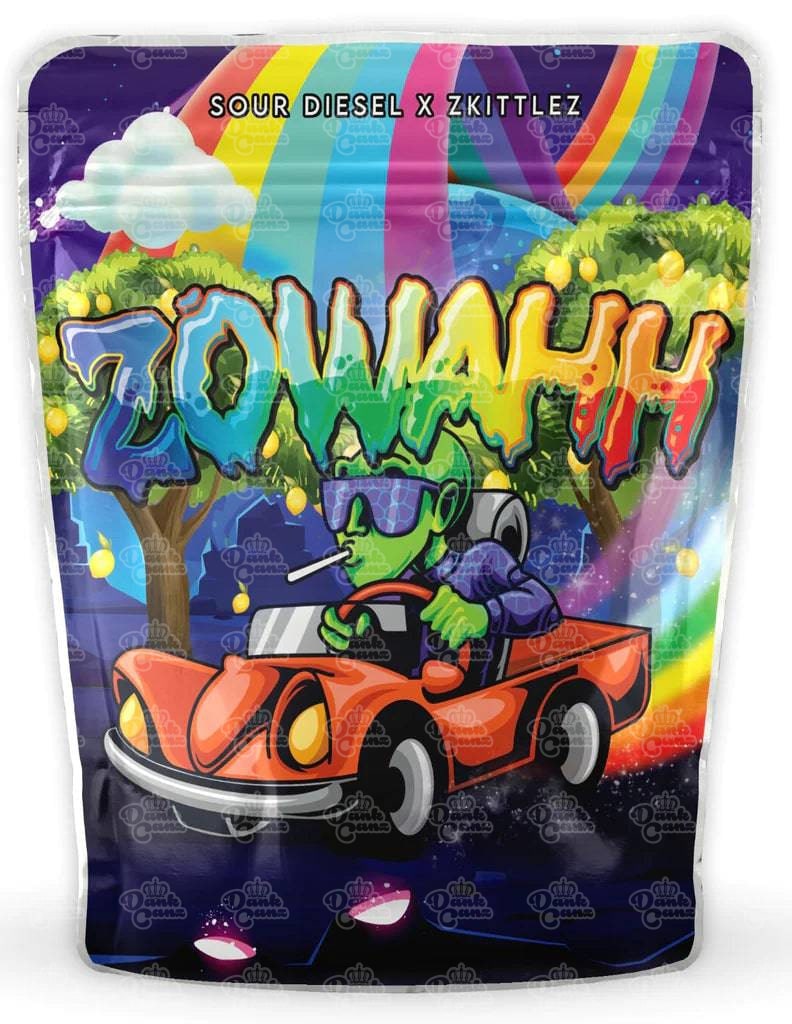 Zowahh Mylar Bags - DC Packaging Custom Cannabis Packaging