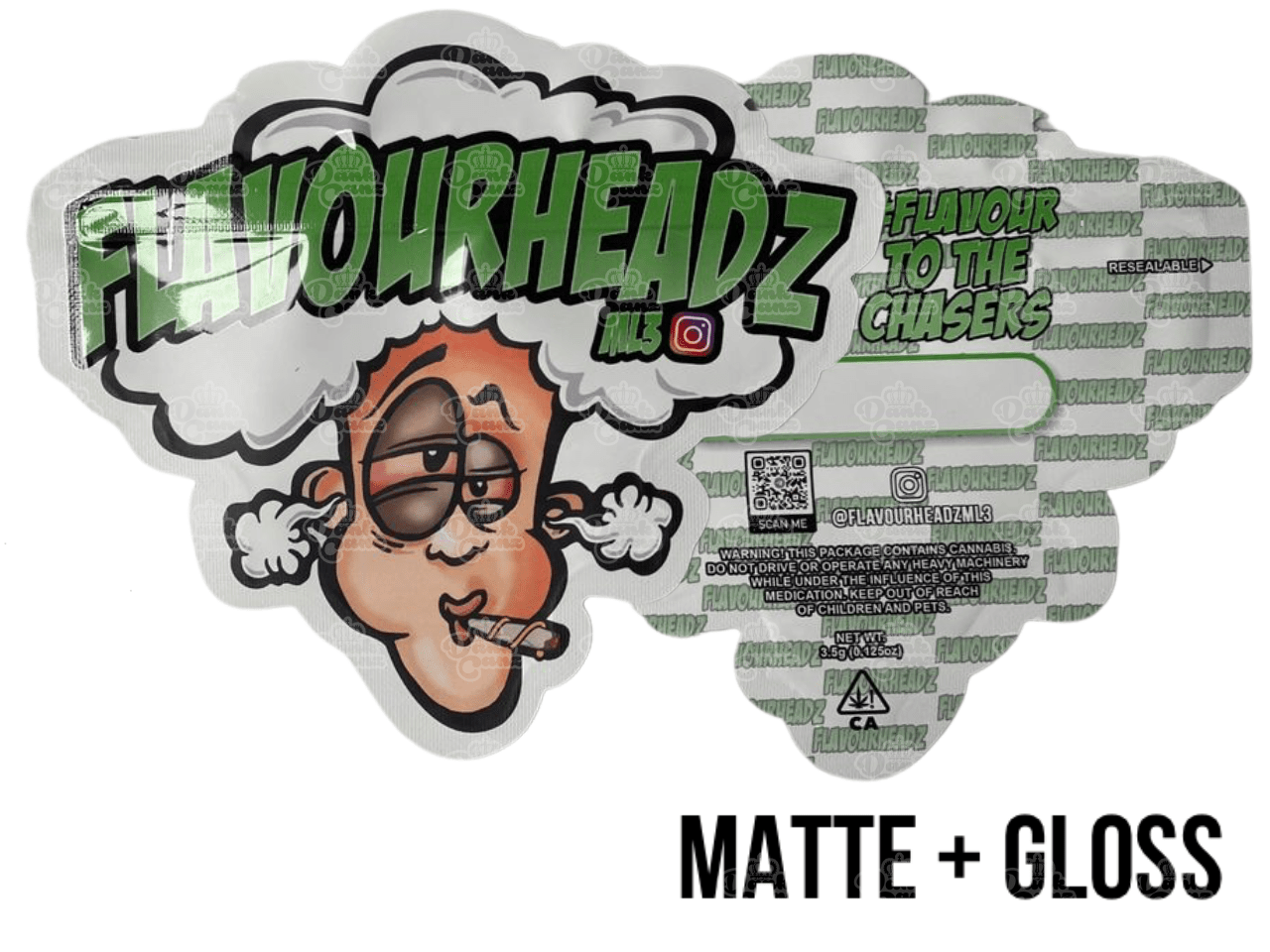 Die Cut Direct Printed Mylar Bags - DC Packaging Custom Cannabis Packaging