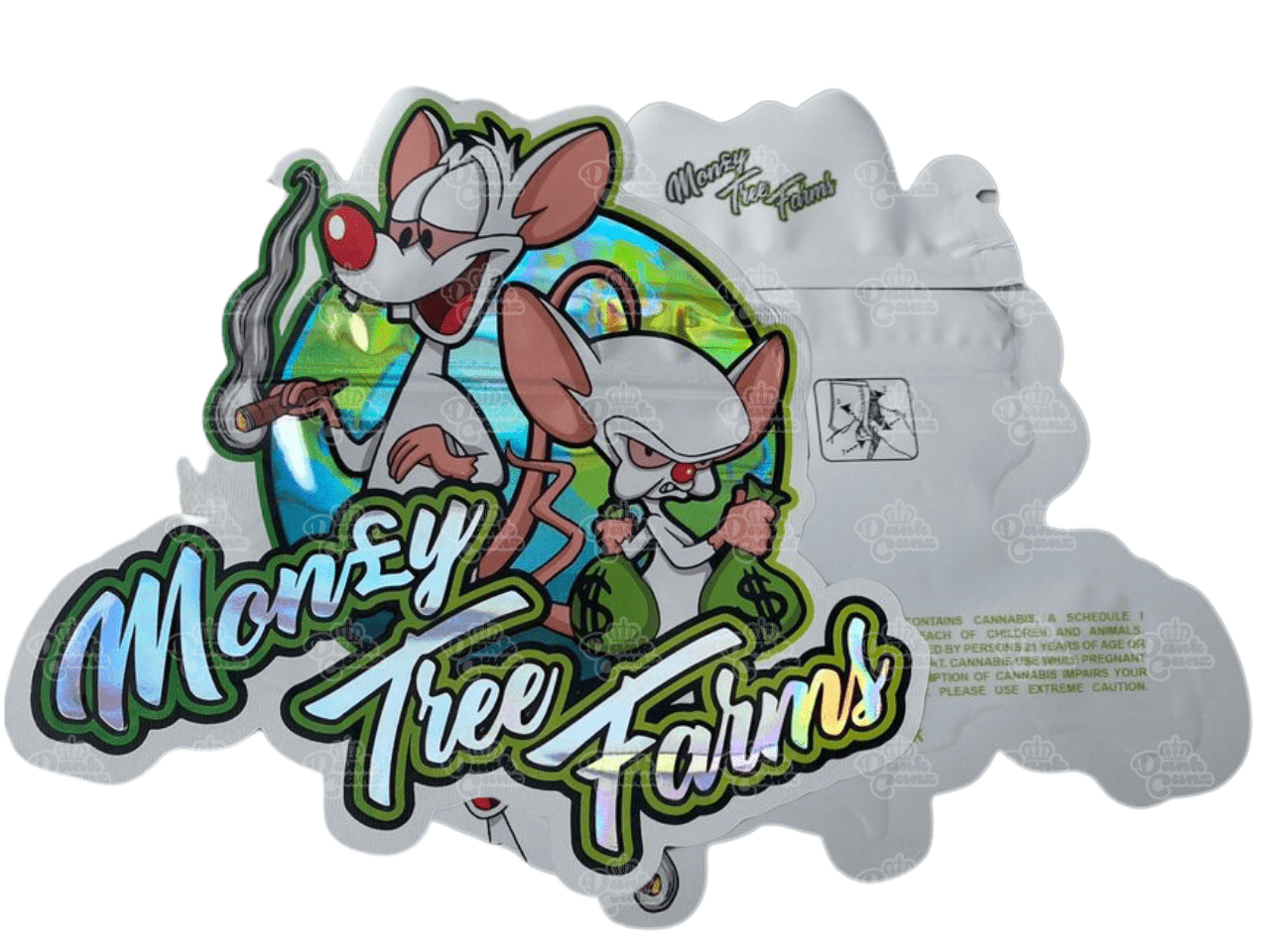 Die Cut Direct Printed Mylar Bags - DC Packaging Custom Cannabis Packaging