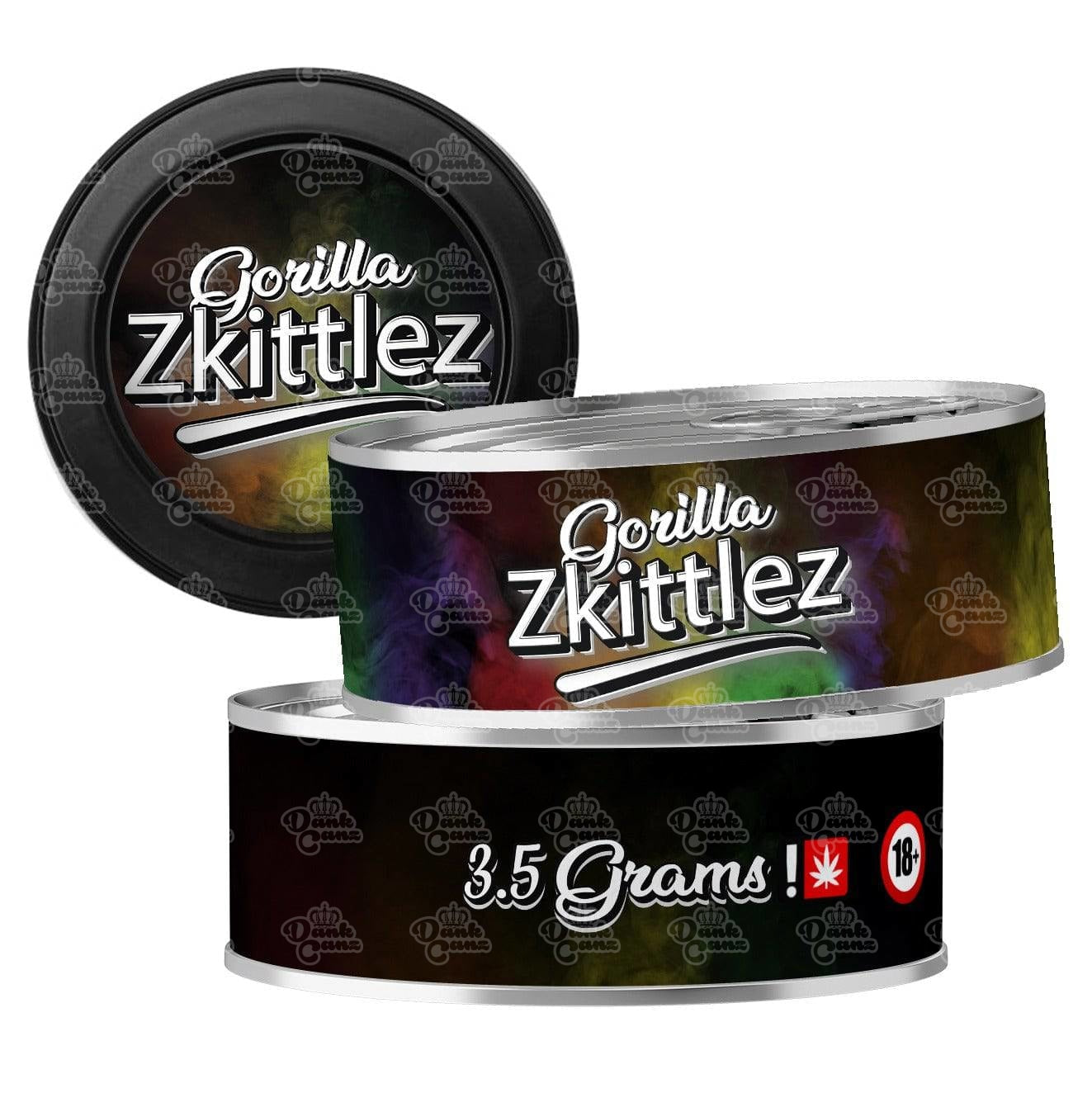Gorilla Zkittlez 3.5g Self Seal Tins - DC Packaging Custom Cannabis Packaging