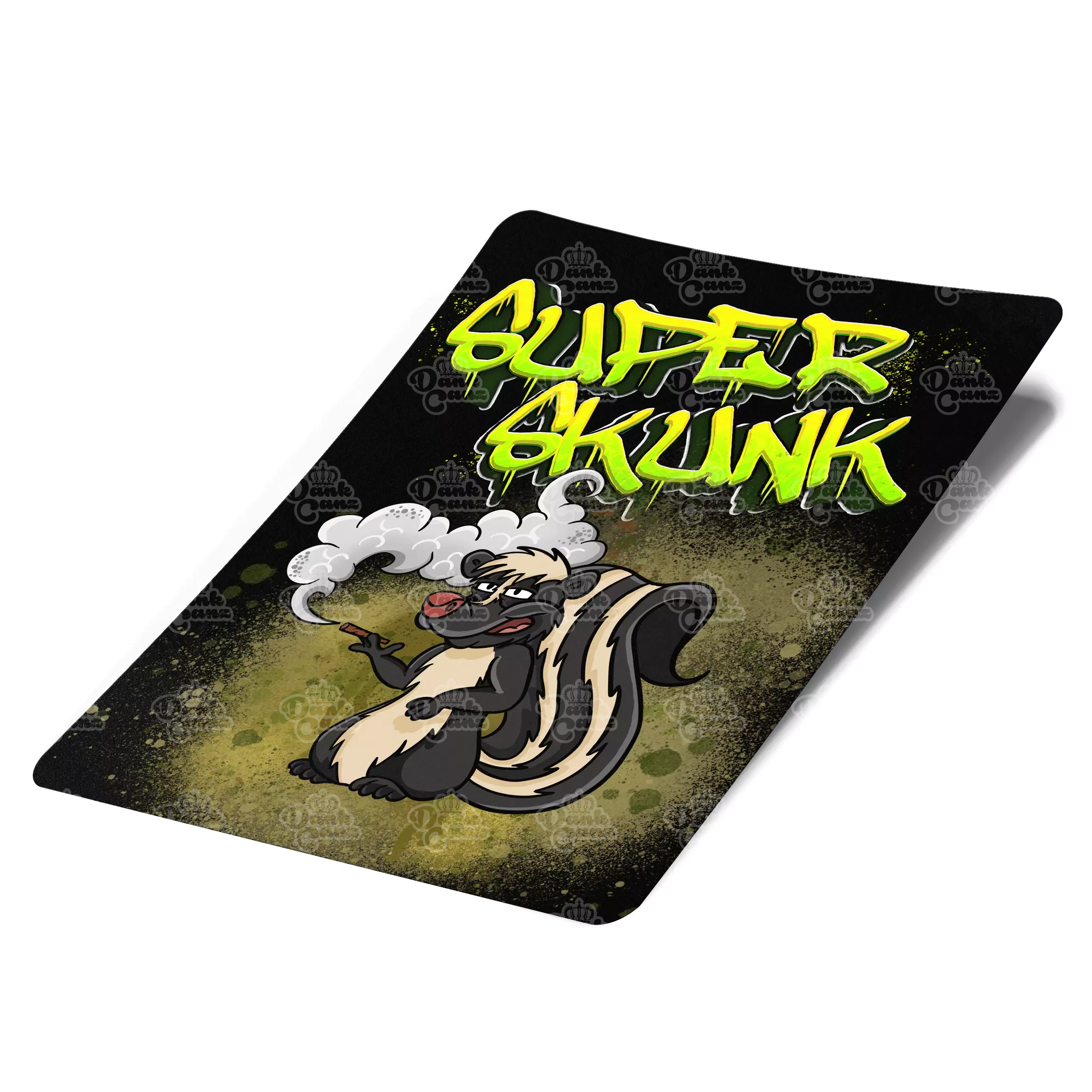Super Skunk Mylar Bag Labels - Labels only - DC Packaging Custom Cannabis Packaging
