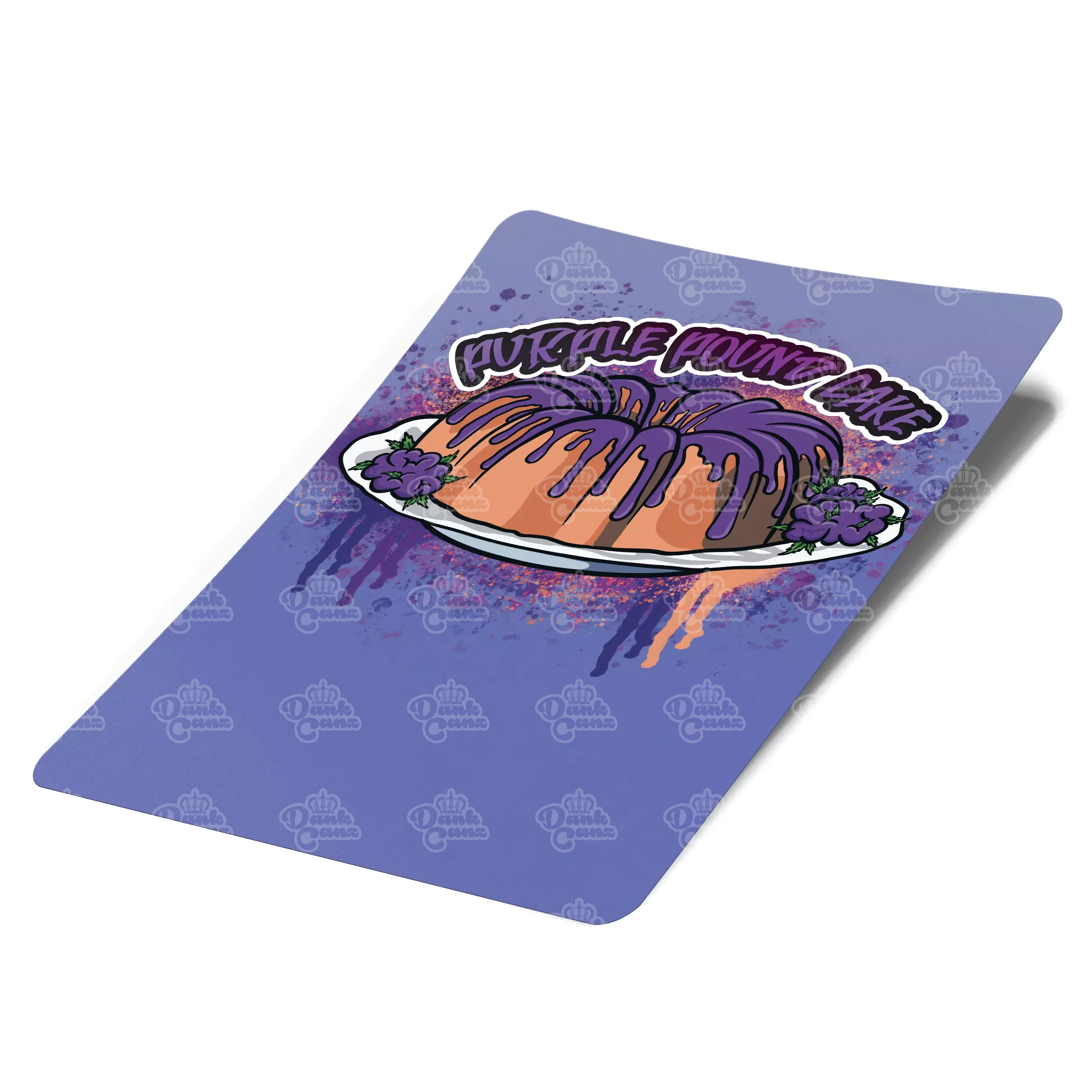 Purple Pound Cake Mylar Bag Labels - Labels only - DC Packaging Custom Cannabis Packaging