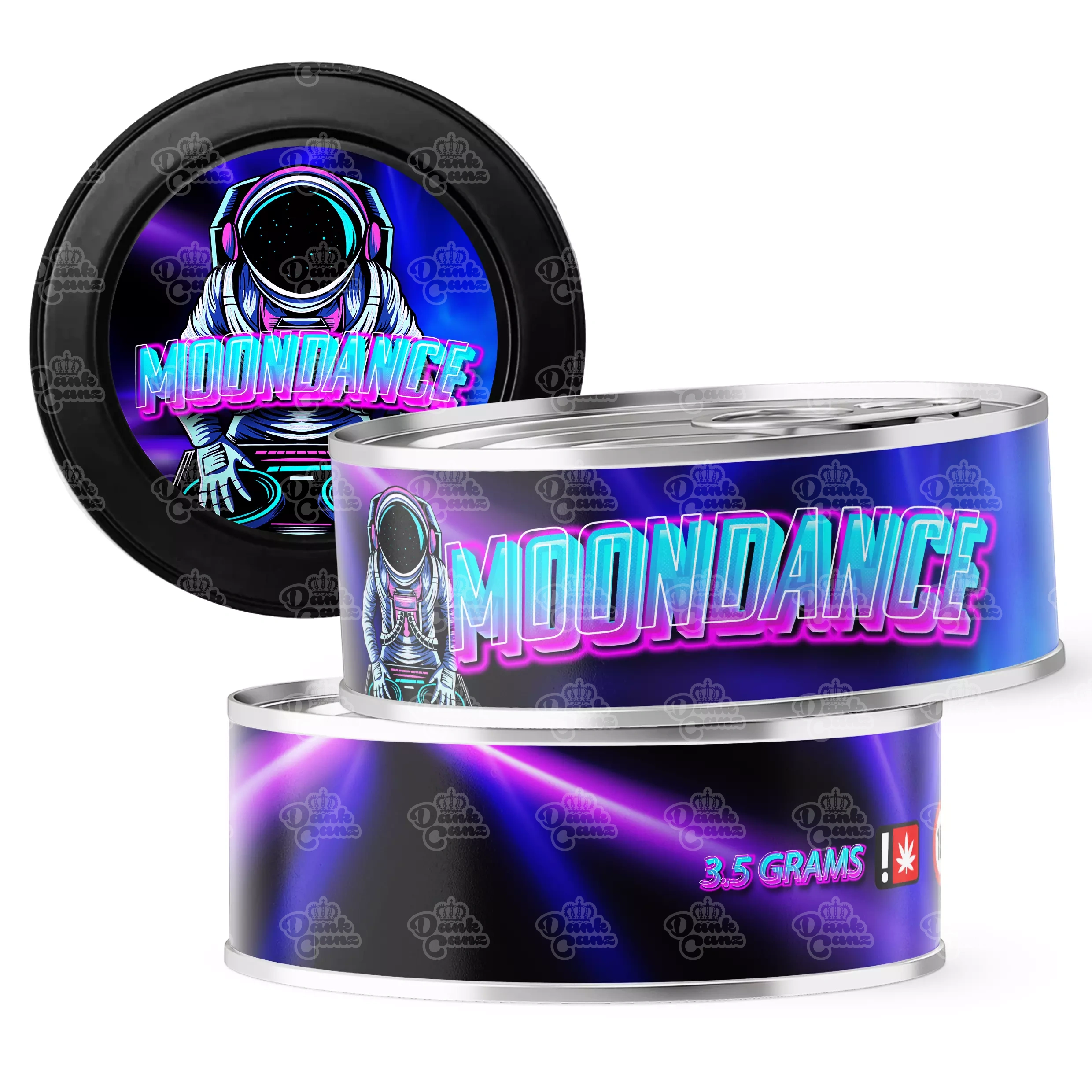 Moondance 3.5g Self Seal Tins - DC Packaging Custom Cannabis Packaging