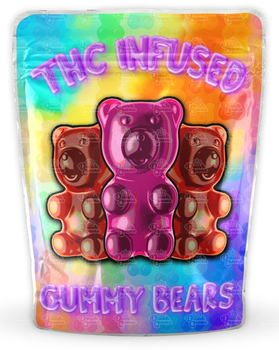 Edibles Gummy Bear Mylar Bags Cali Packs Empty Packaging Size