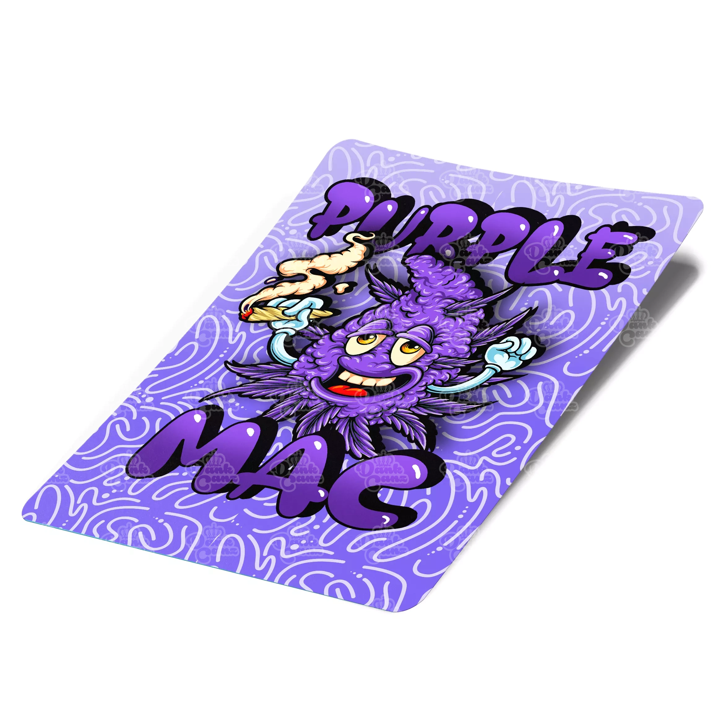 Purple Mac Mylar Bag Labels - Labels only - DC Packaging Custom Cannabis Packaging