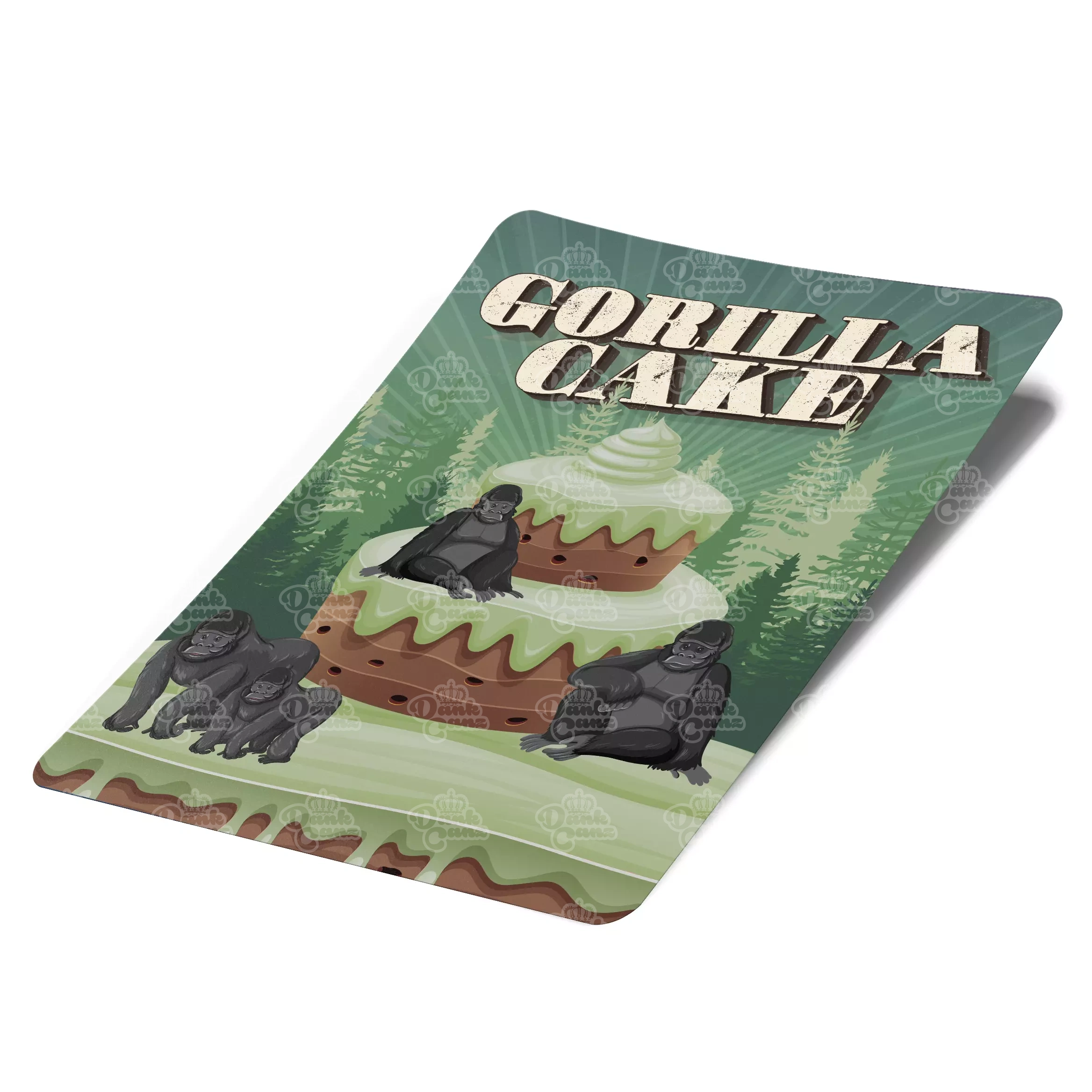 Gorilla Cake Mylar Bag Labels - Labels only - DC Packaging Custom Cannabis Packaging