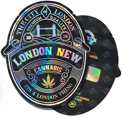 Die Cut Direct Printed Mylar Bags - DC Packaging Custom Cannabis Packaging