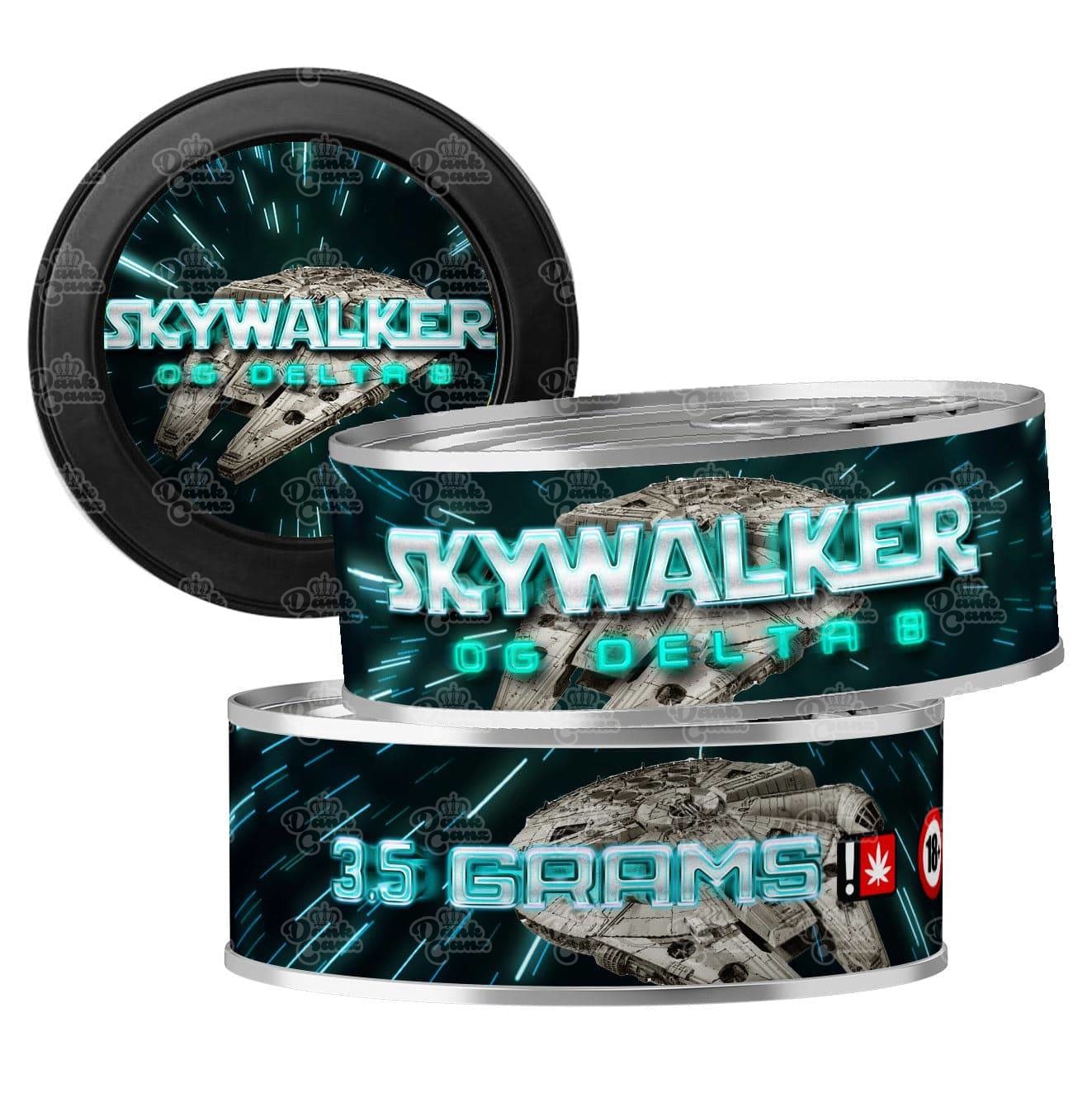 Skywalker OG 3.5g Self Seal Tins - DC Packaging Custom Cannabis Packaging