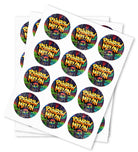 Rainbow Melon Strain Stickers - DC Packaging Custom Cannabis Packaging