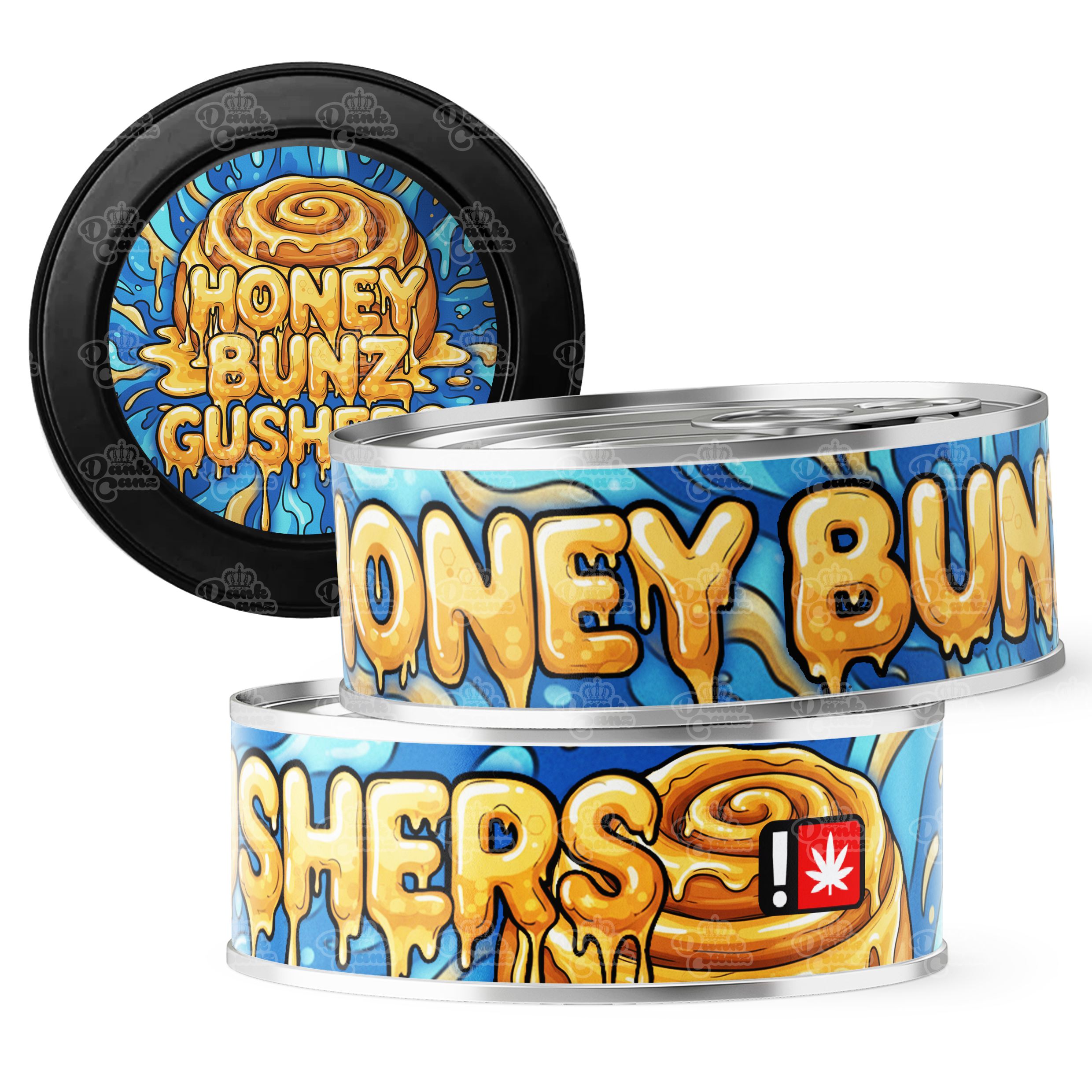Honey Bunz Gushers 3.5g Self Seal Tins - DC Packaging Custom Cannabis Packaging