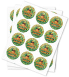 Papaya Mintz Strain Stickers - DC Packaging Custom Cannabis Packaging