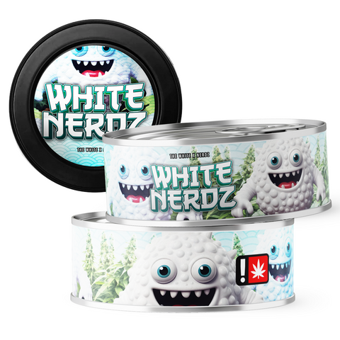 White Nerdz 3.5g Self Seal Tins