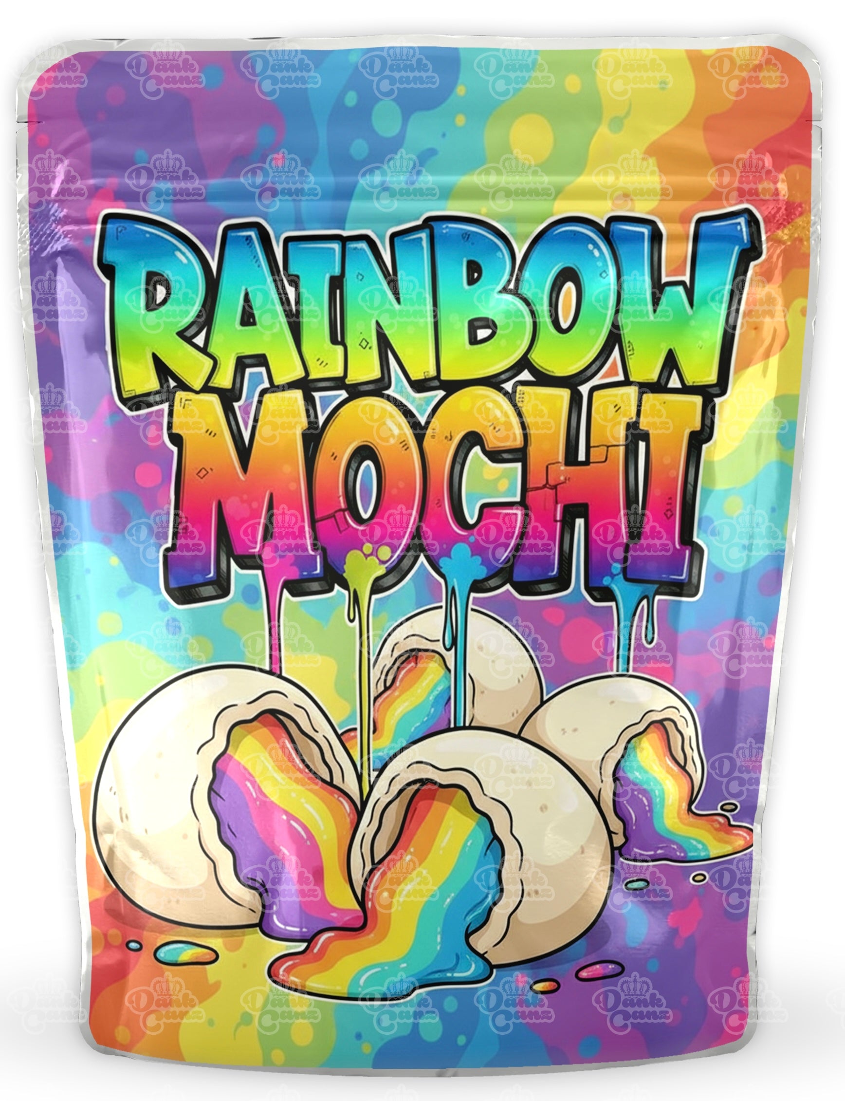 Rainbow Mochi Mylar Bags