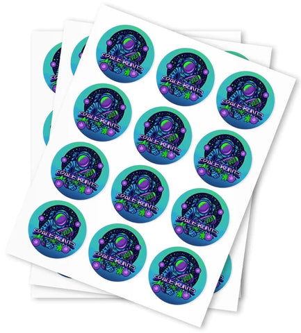 Space Runtz Strain Stickers - DC Packaging Custom Cannabis Packaging