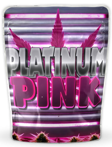 Platinum Pink Mylar Bags