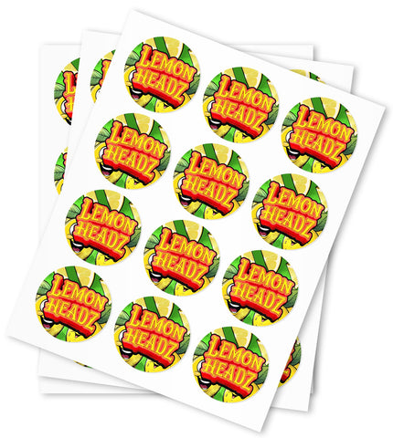 Lemon Headz Strain Stickers