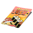 Yellow Zushi Mylar Bag Labels - Labels only - DC Packaging Custom Cannabis Packaging