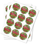 Watermelon Gelato Strain Stickers - DC Packaging Custom Cannabis Packaging