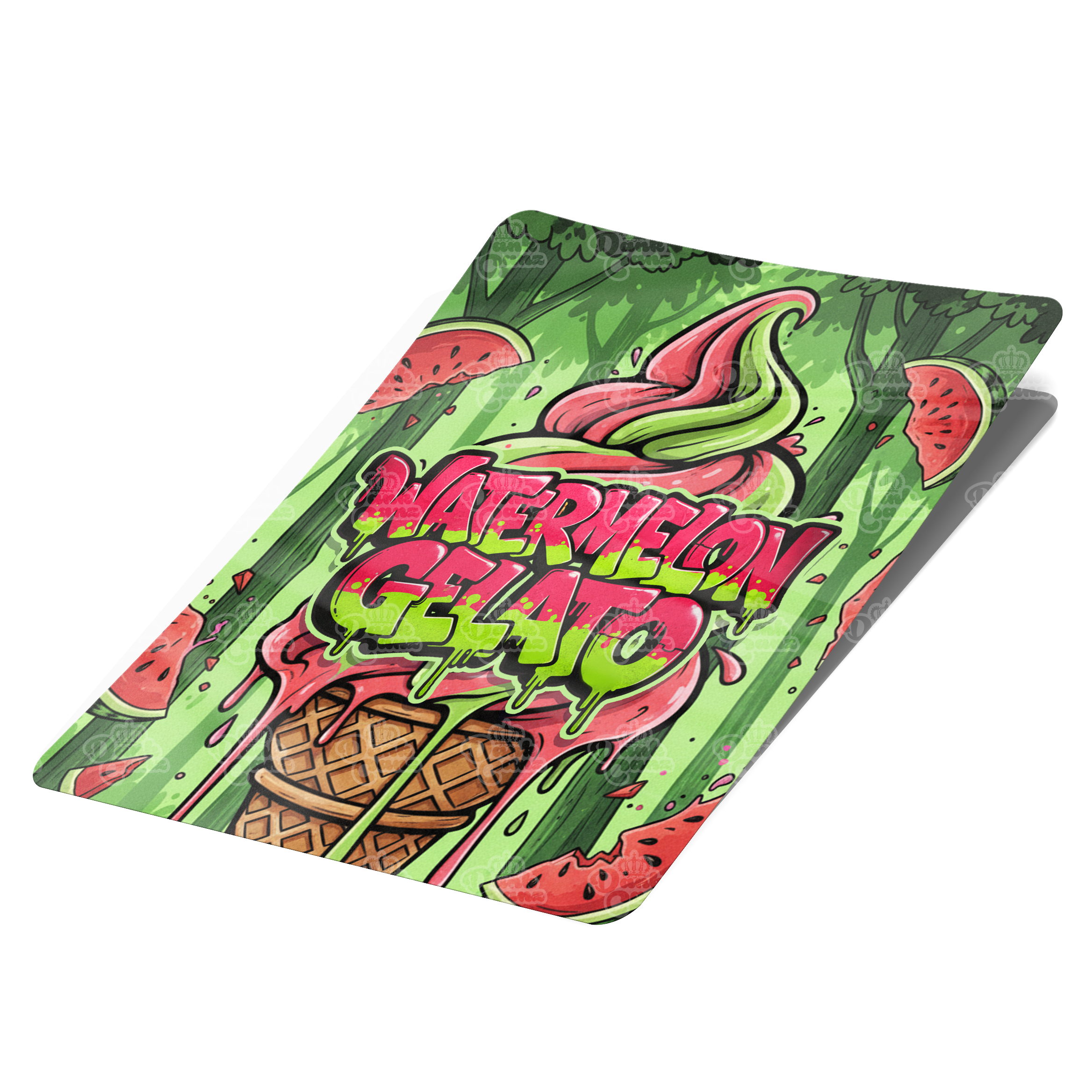 Watermelon Gelato Mylar Bag Labels - Labels only - DC Packaging Custom Cannabis Packaging