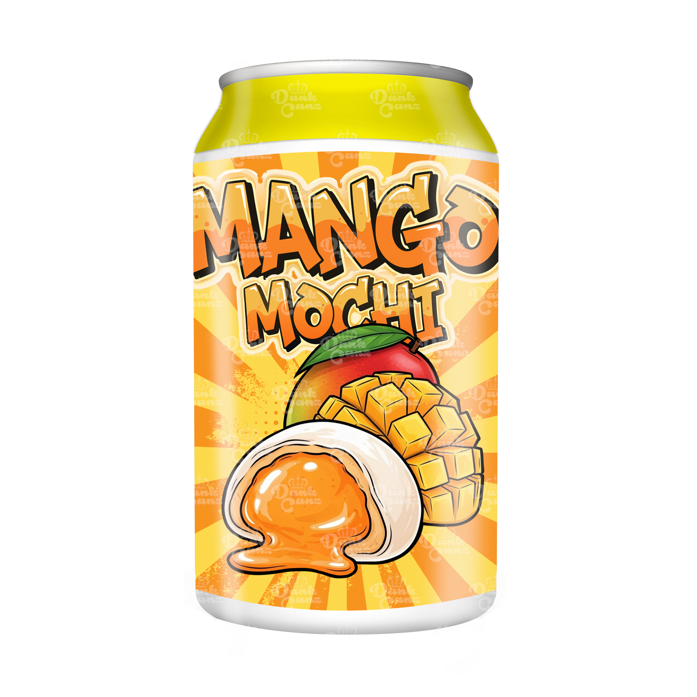 Mango Mochi 3.5g Plastic Soda Cans - DC Packaging Custom Cannabis Packaging
