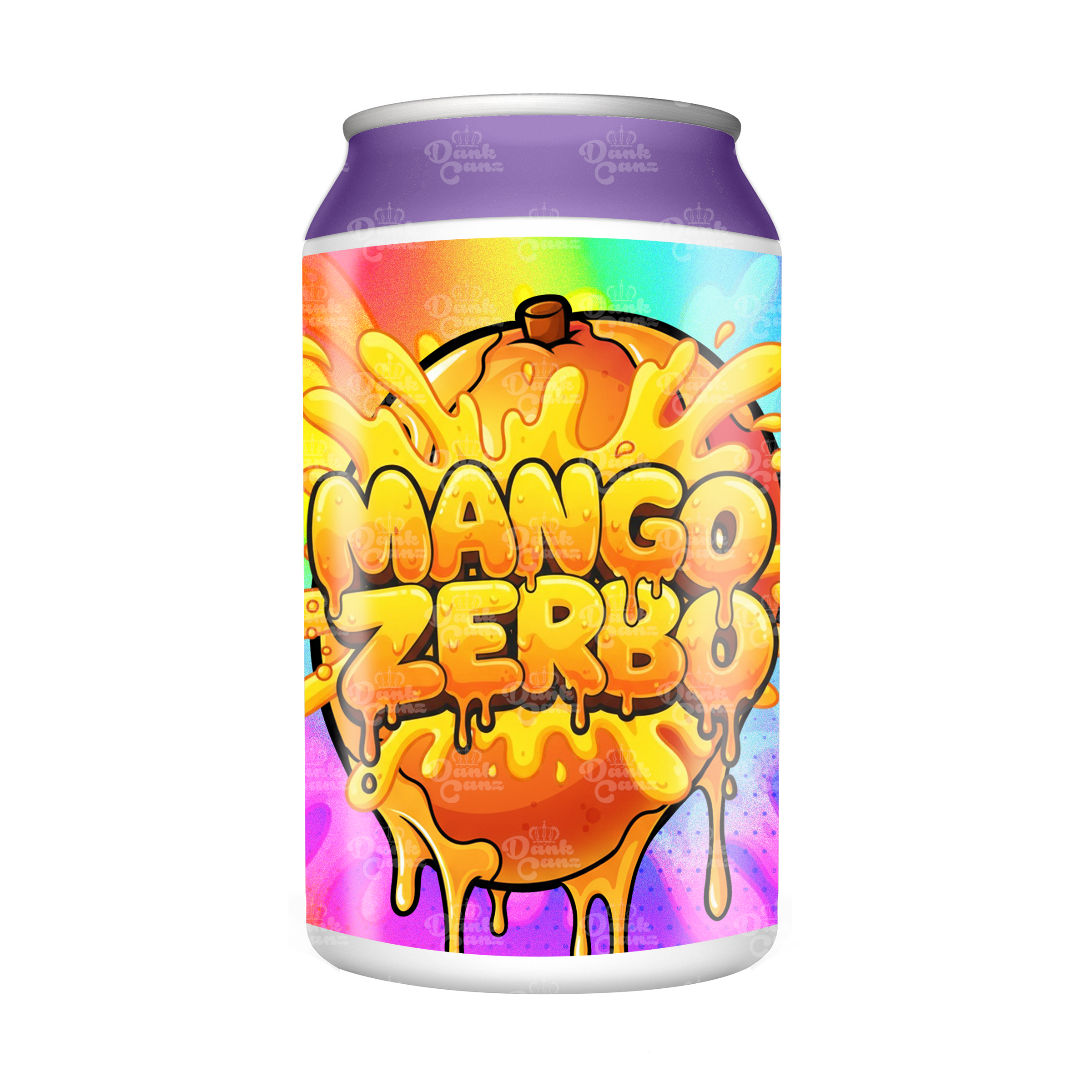 Mango Zerbo 3.5g Plastic Soda Cans - DC Packaging Custom Cannabis Packaging